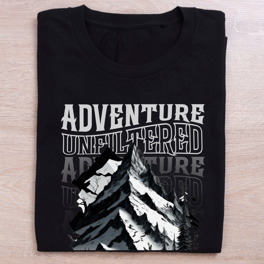 RanggRiwaaz "Adventure Unfiltered" Unisex Graphic Tee - Wanderlust & Travel Apparel