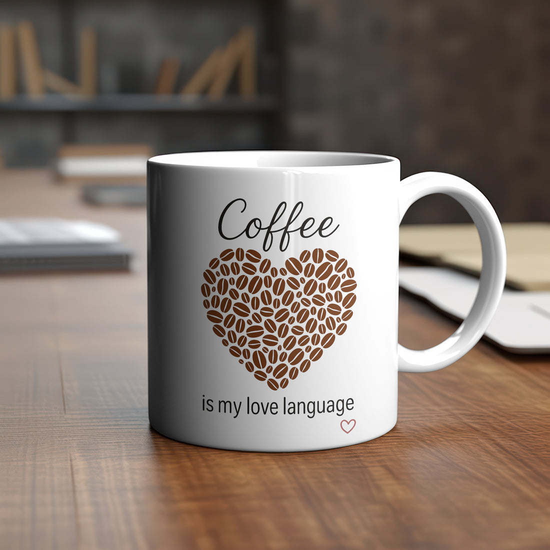 I Love Coffee Mug | Premium Printed Ceramic | Coffee Enthusiast Gift