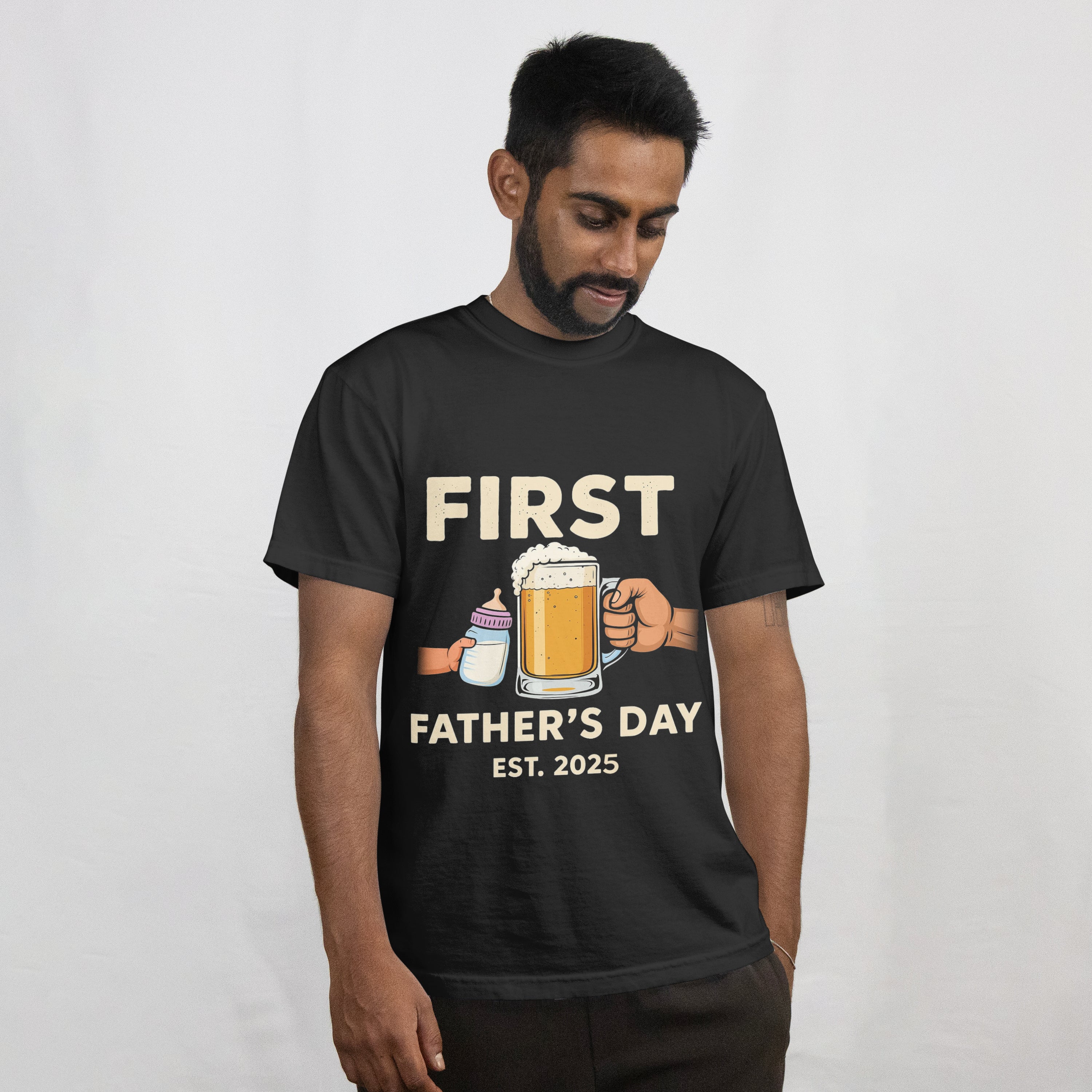 First Father's Day T-Shirt for New Dads - RanggRiwaaz Gift for Expecting Fathers