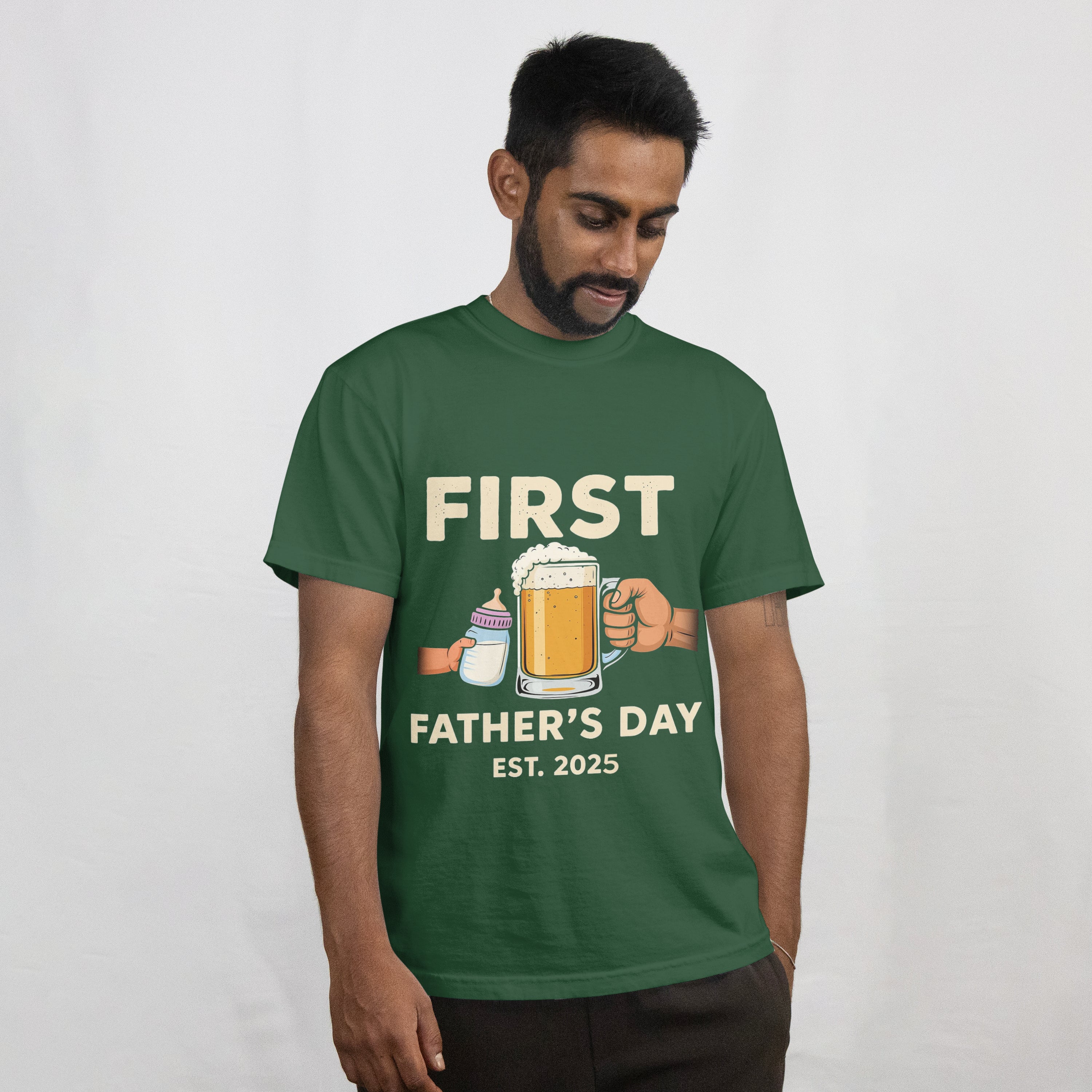 First Father's Day T-Shirt for New Dads - RanggRiwaaz Gift for Expecting Fathers