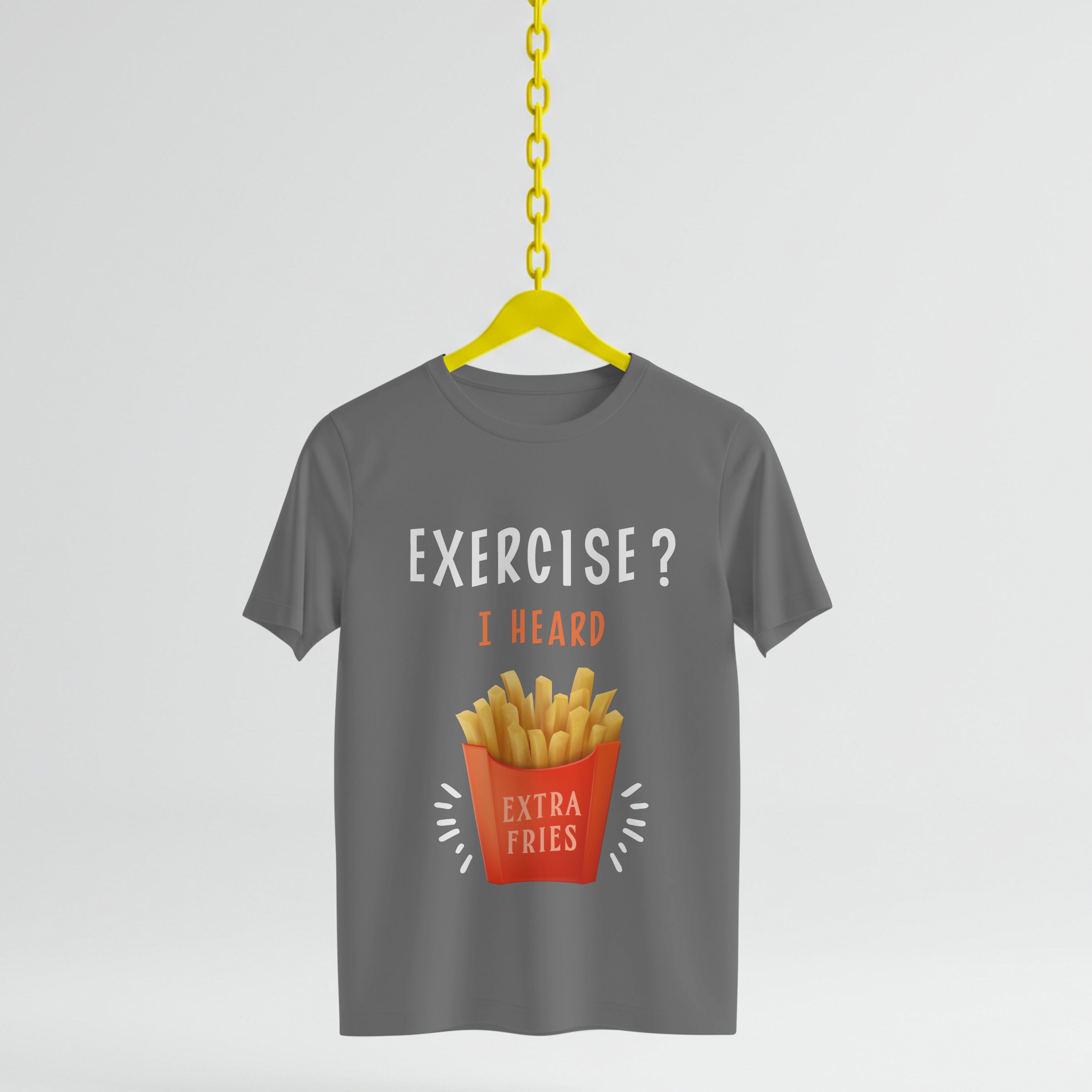 Extra Fries T-Shirt - Funny Foodie Lover Tee by RanggRiwaaz