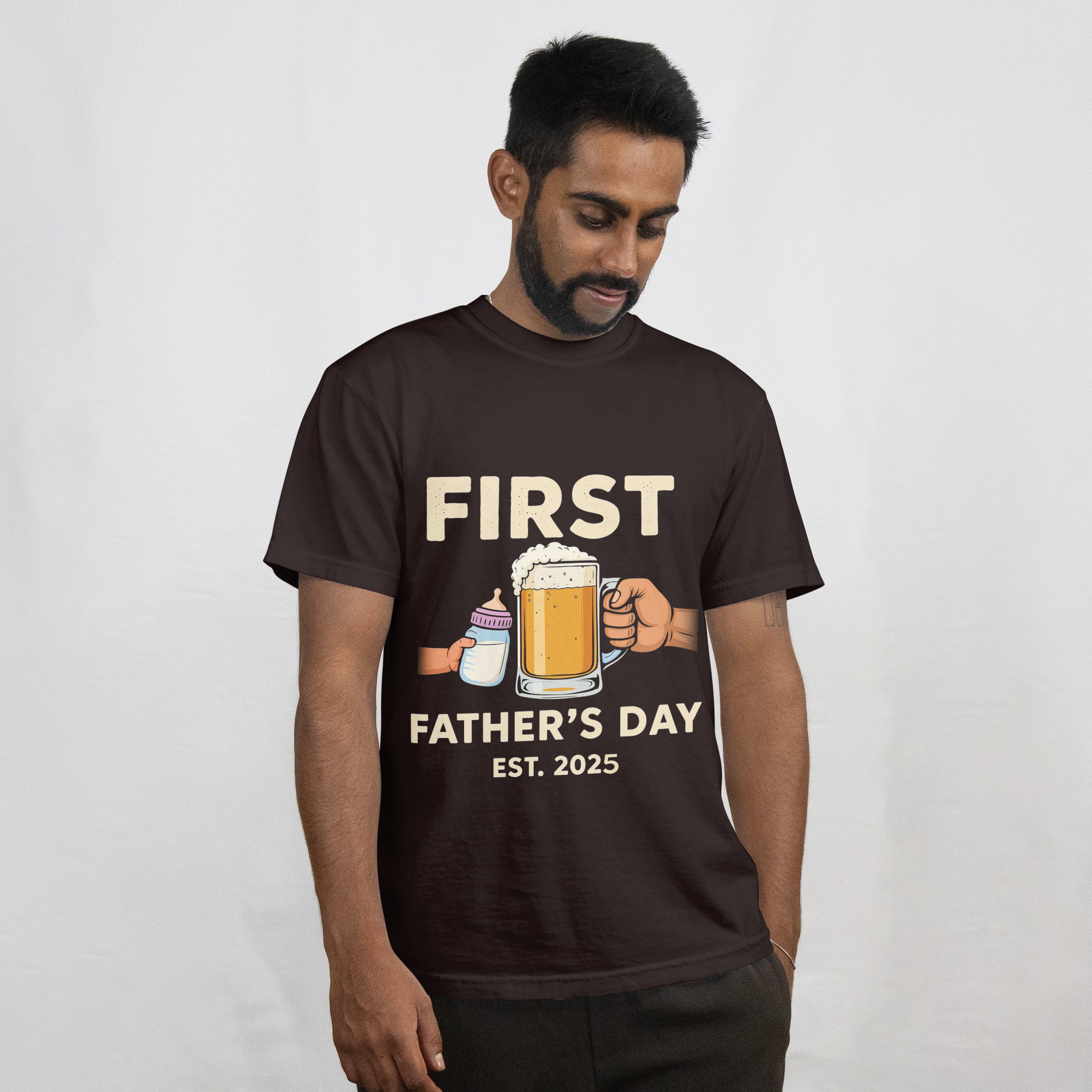 First Father's Day T-Shirt for New Dads - RanggRiwaaz Gift for Expecting Fathers