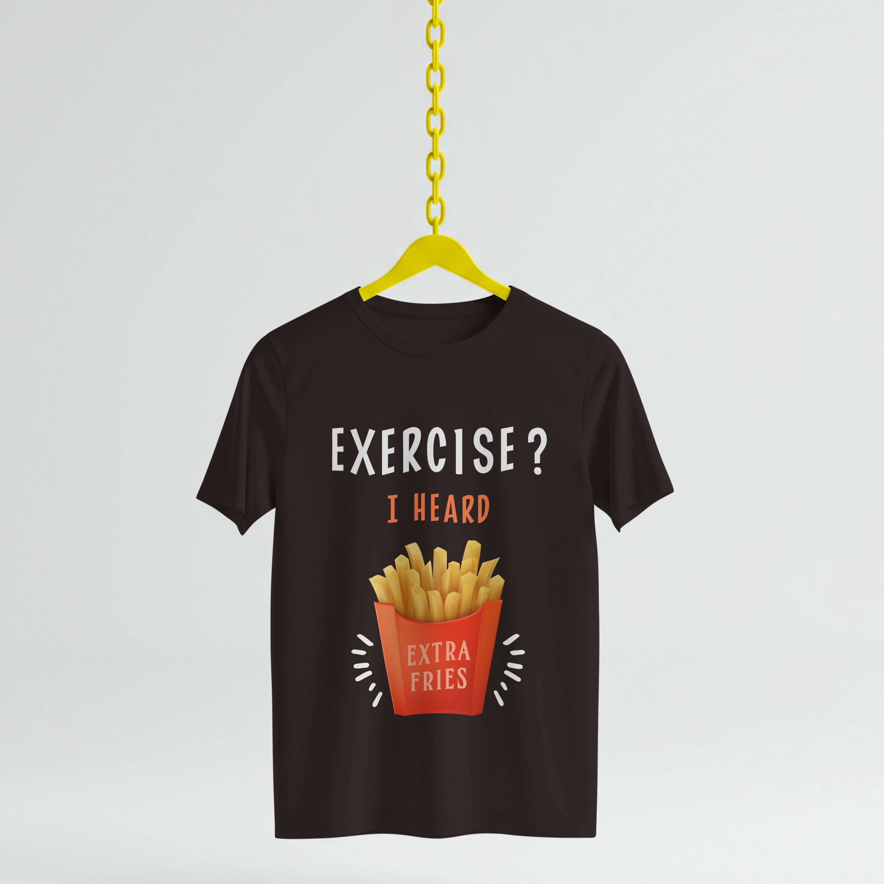 Extra Fries T-Shirt - Funny Foodie Lover Tee by RanggRiwaaz