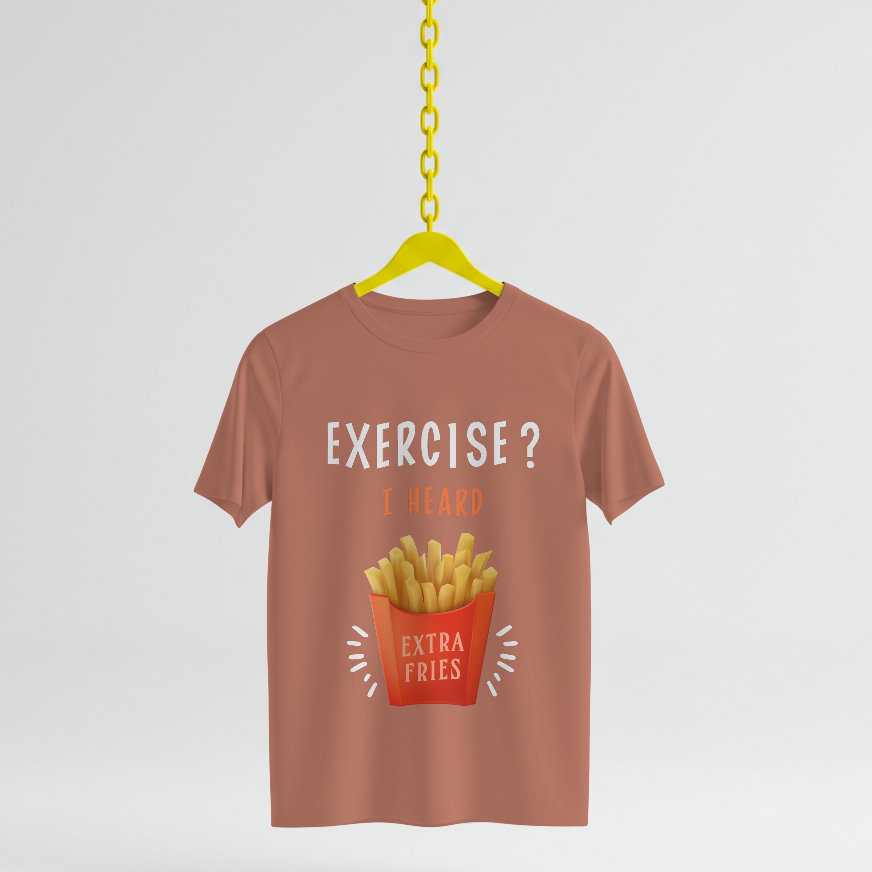 Extra Fries T-Shirt - Funny Foodie Lover Tee by RanggRiwaaz