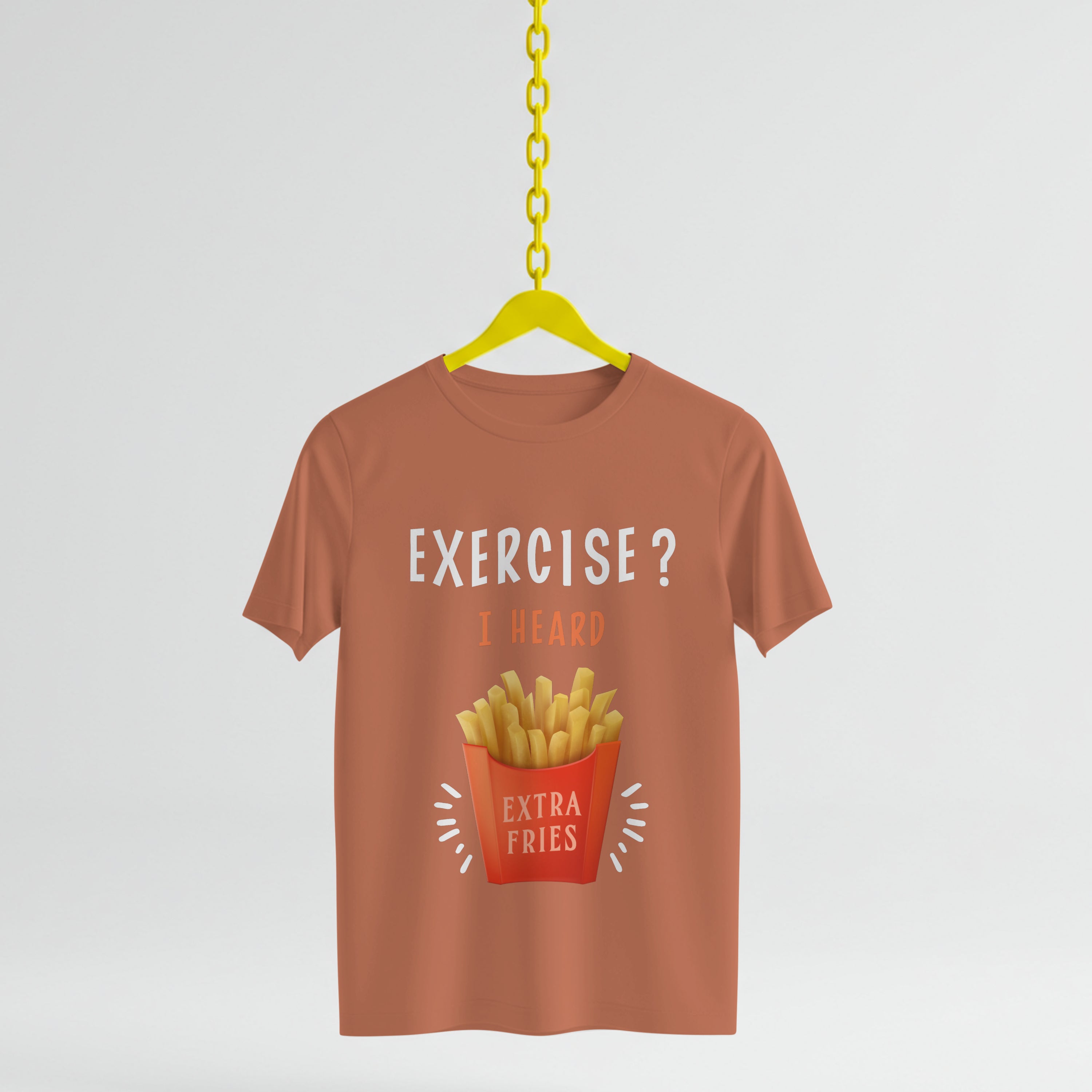 Extra Fries T-Shirt - Funny Foodie Lover Tee by RanggRiwaaz