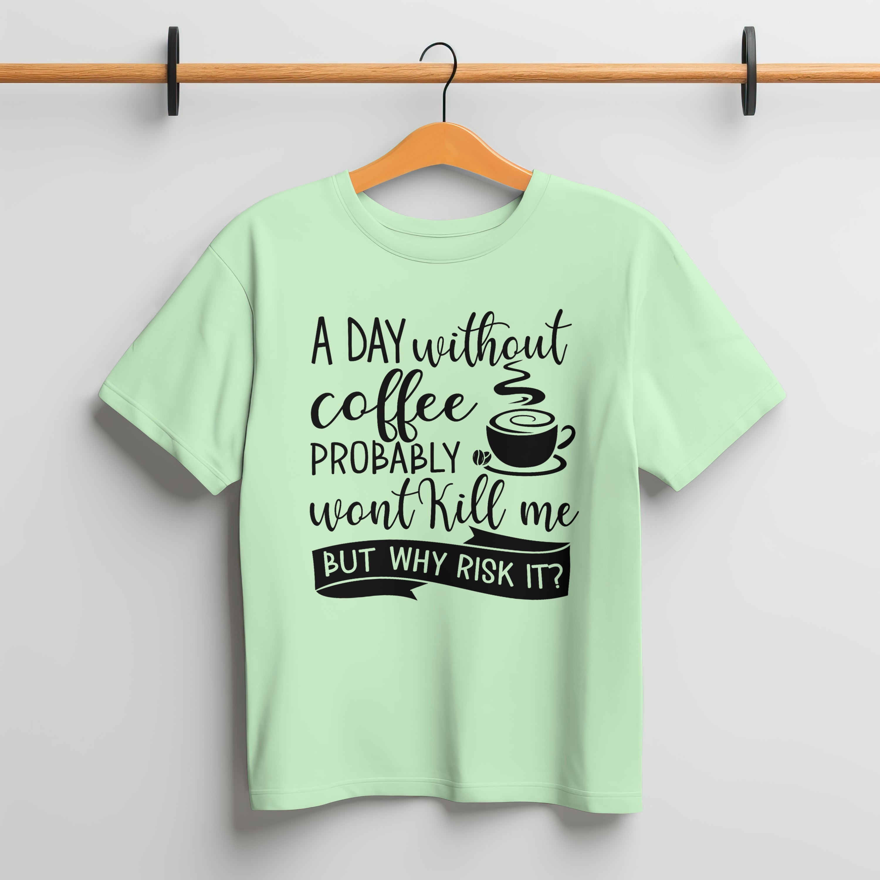 A Day Without Coffee T-Shirt for Men - Funny Caffeine Lover Tee by RanggRiwaaz
