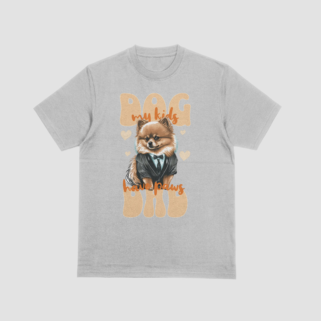 Dog Dad T-Shirt for Men - "My Kids Have Paws" Graphic Tee by RanggRiwaaz