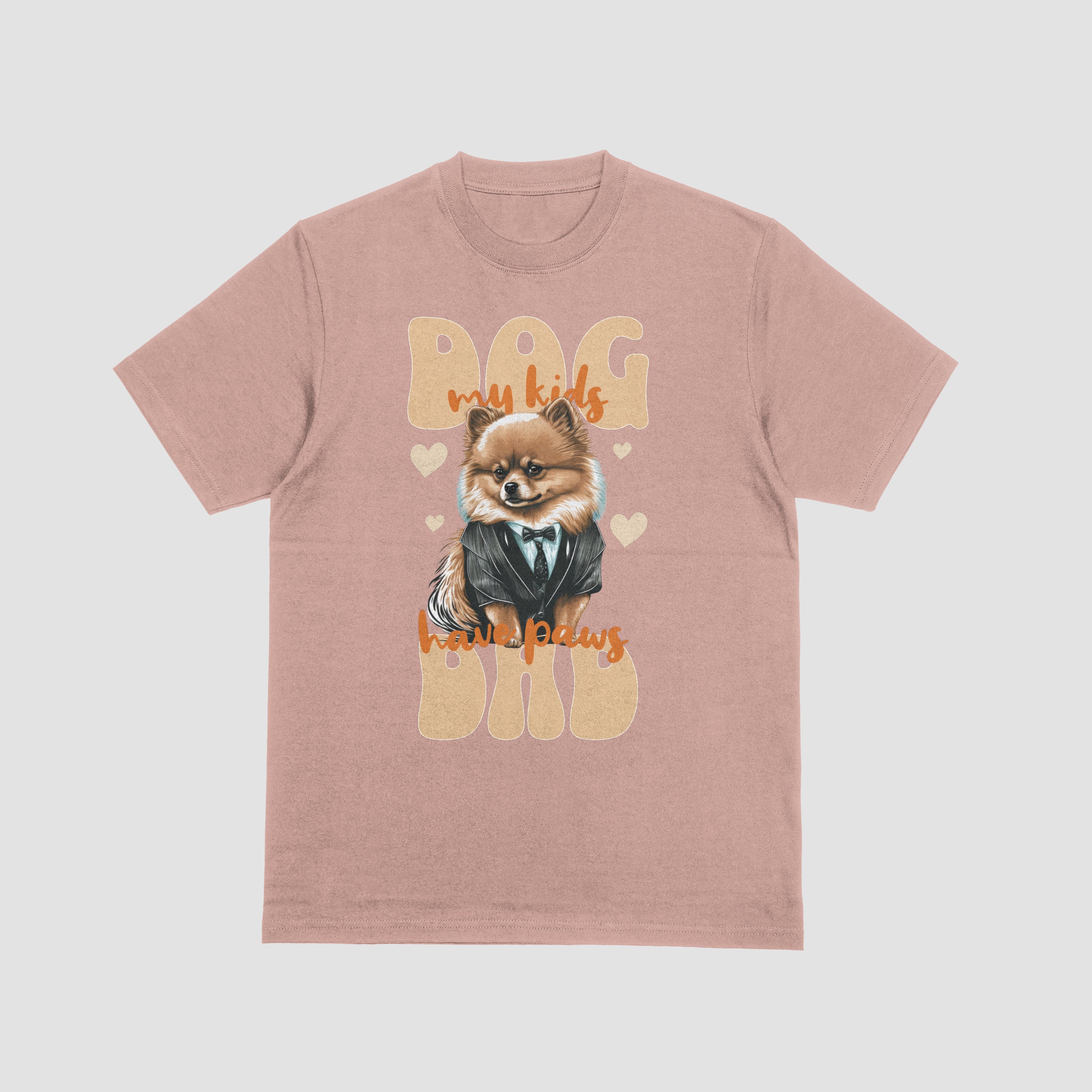 Dog Dad T-Shirt for Men - "My Kids Have Paws" Graphic Tee by RanggRiwaaz