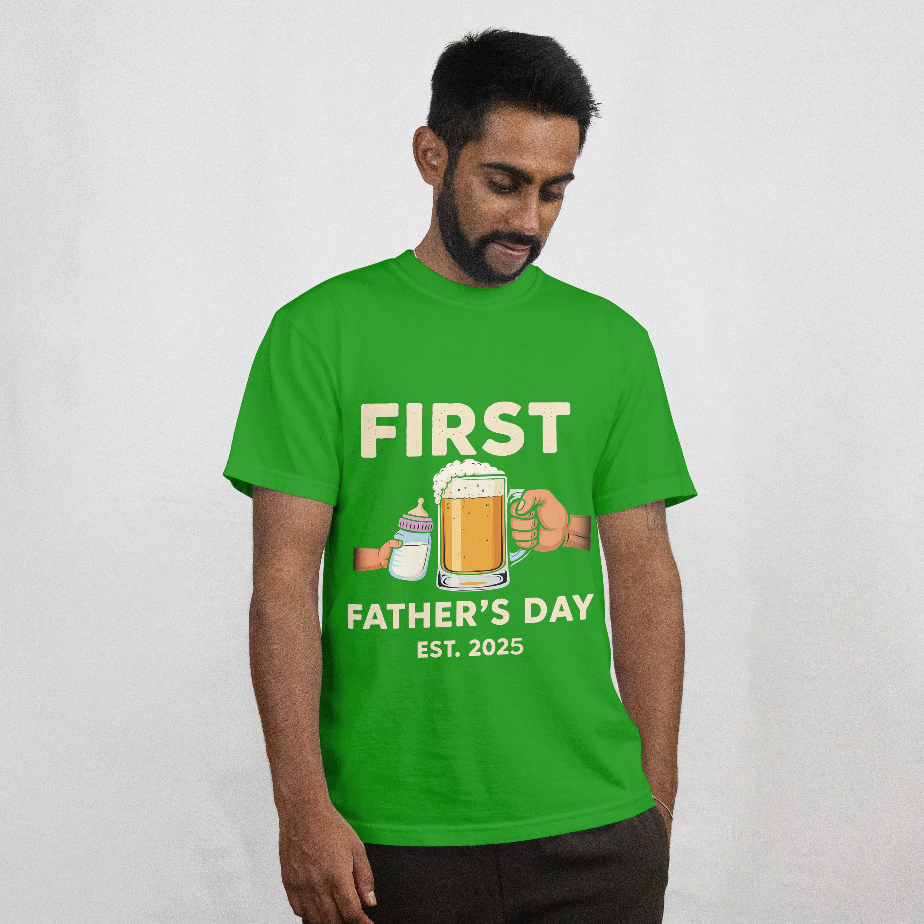 First Father's Day T-Shirt for New Dads - RanggRiwaaz Gift for Expecting Fathers