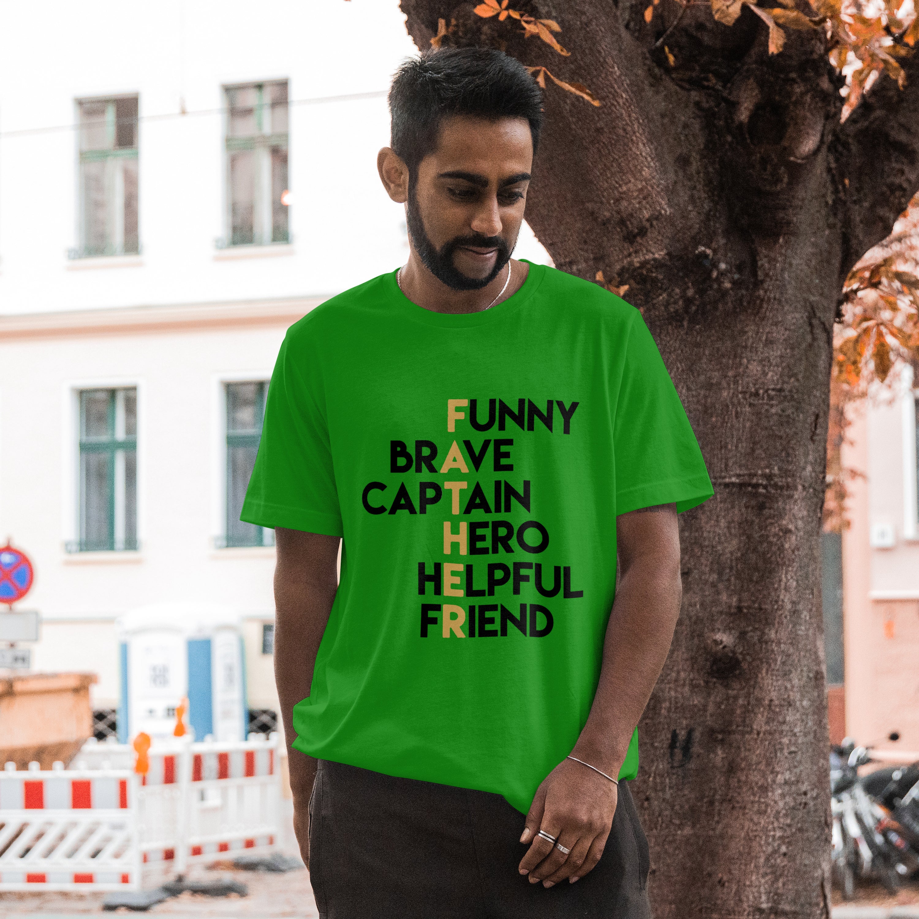 Funny Brave Father T-Shirt for Men - RanggRiwaaz Hilarious Dad Tee