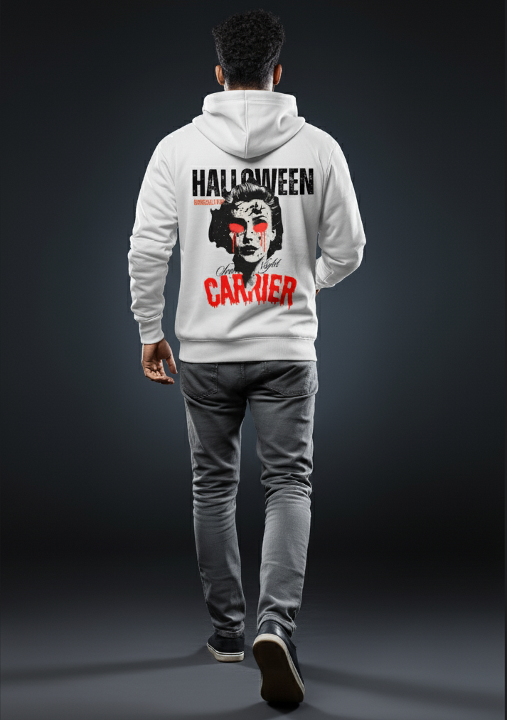 Halloween Scary Night Hoodie - Horror Movie Vibe Unisex Hoodie by RanggRiwaaz