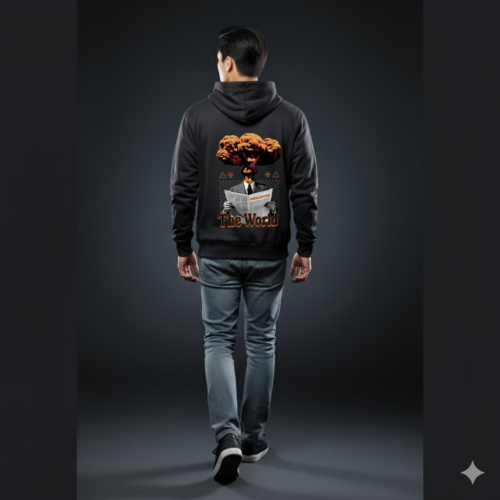 Pandemic: The World United Hoodie - Global Resilience Graphic Hoodie by RanggRiwaaz