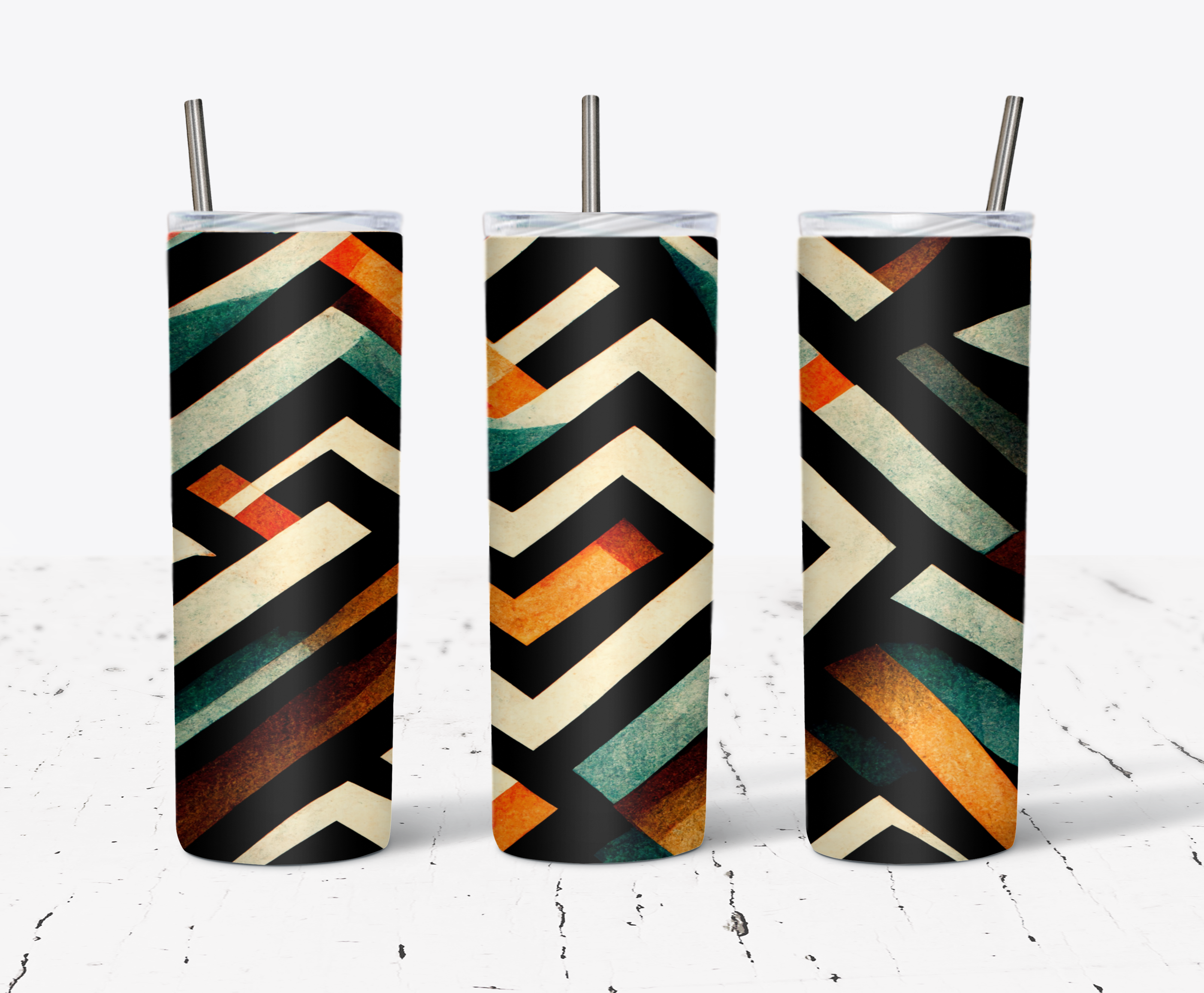 Abstract Tumbler Bottle