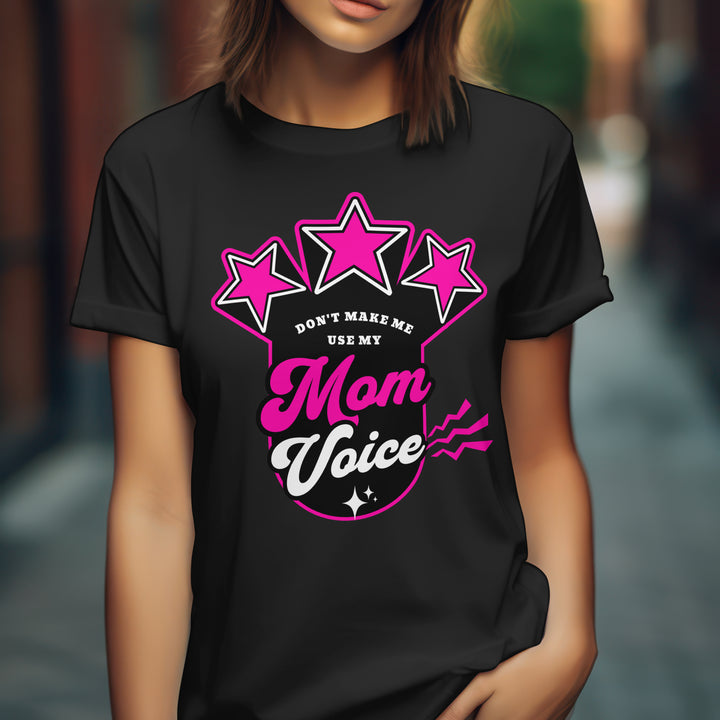 Mom Voice T-Shirt for Women - Funny Motherhood Tee by RanggRiwaaz