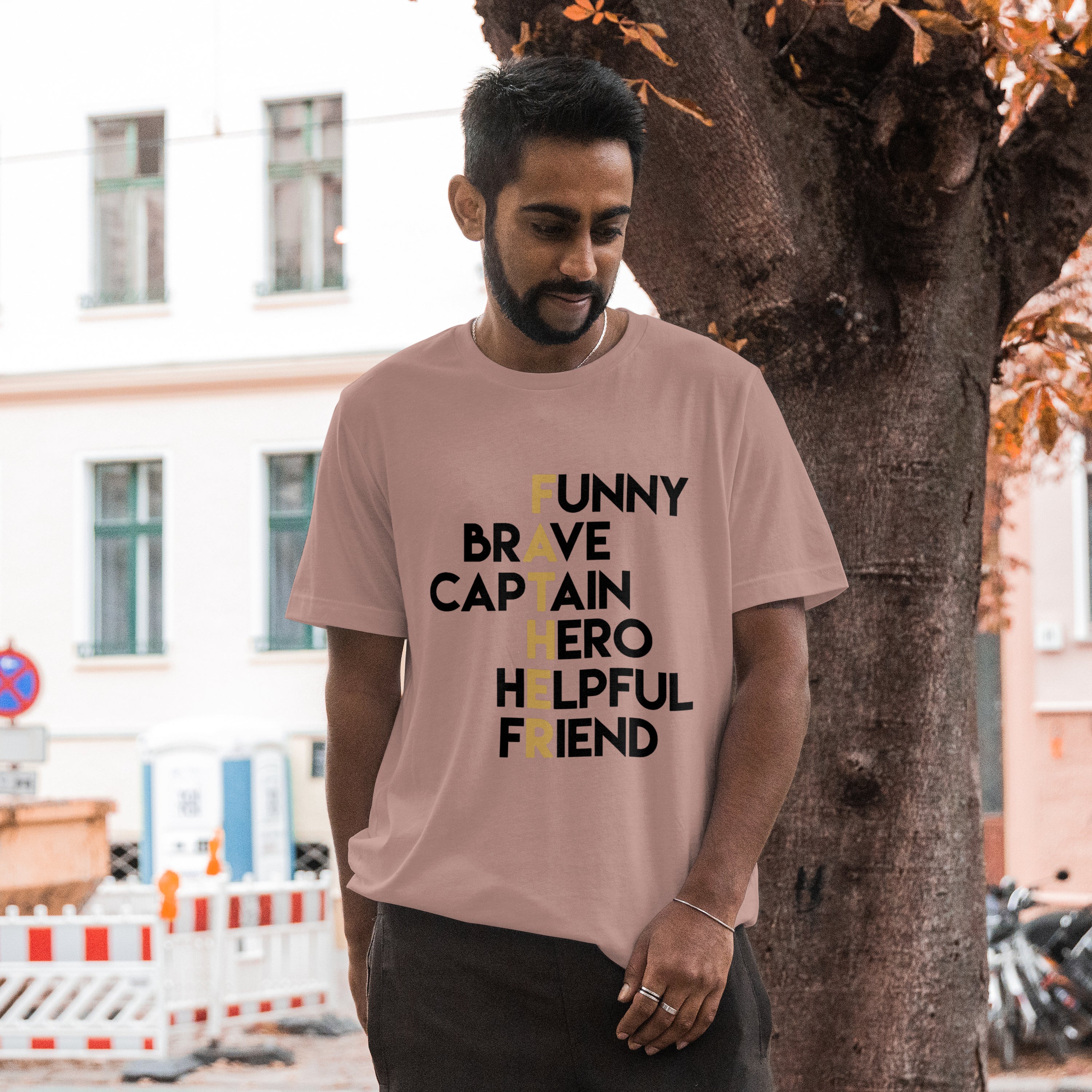 Funny Brave Father T-Shirt for Men - RanggRiwaaz Hilarious Dad Tee