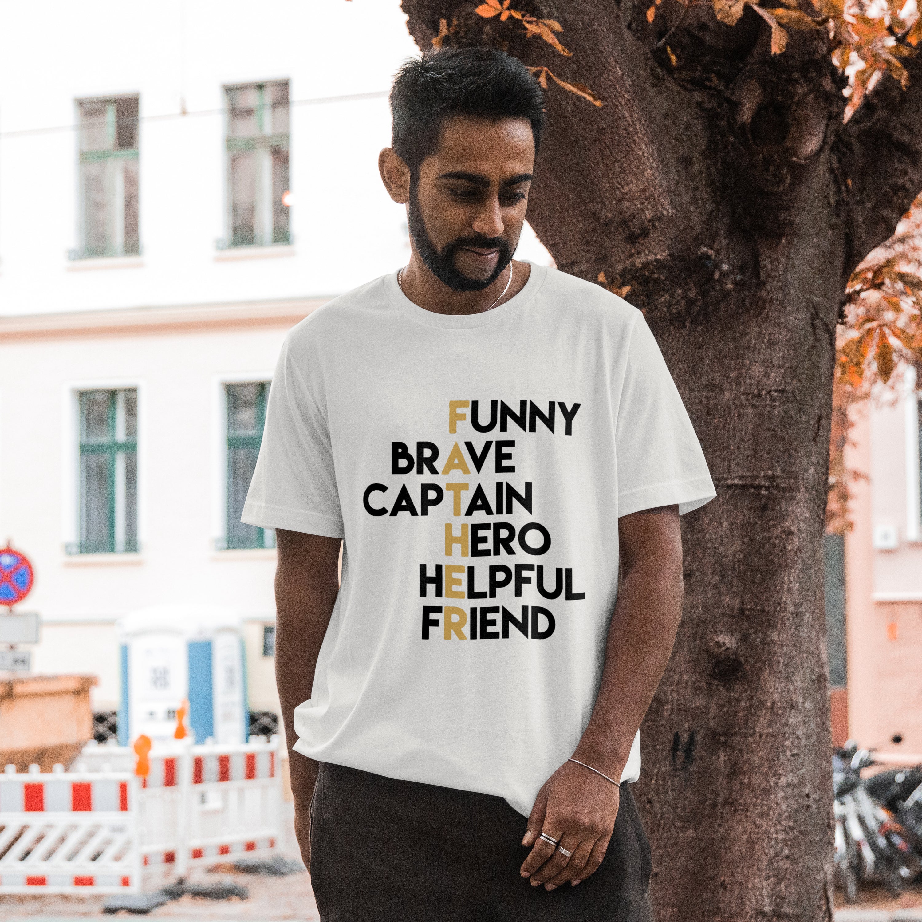 Funny Brave Father T-Shirt for Men - RanggRiwaaz Hilarious Dad Tee