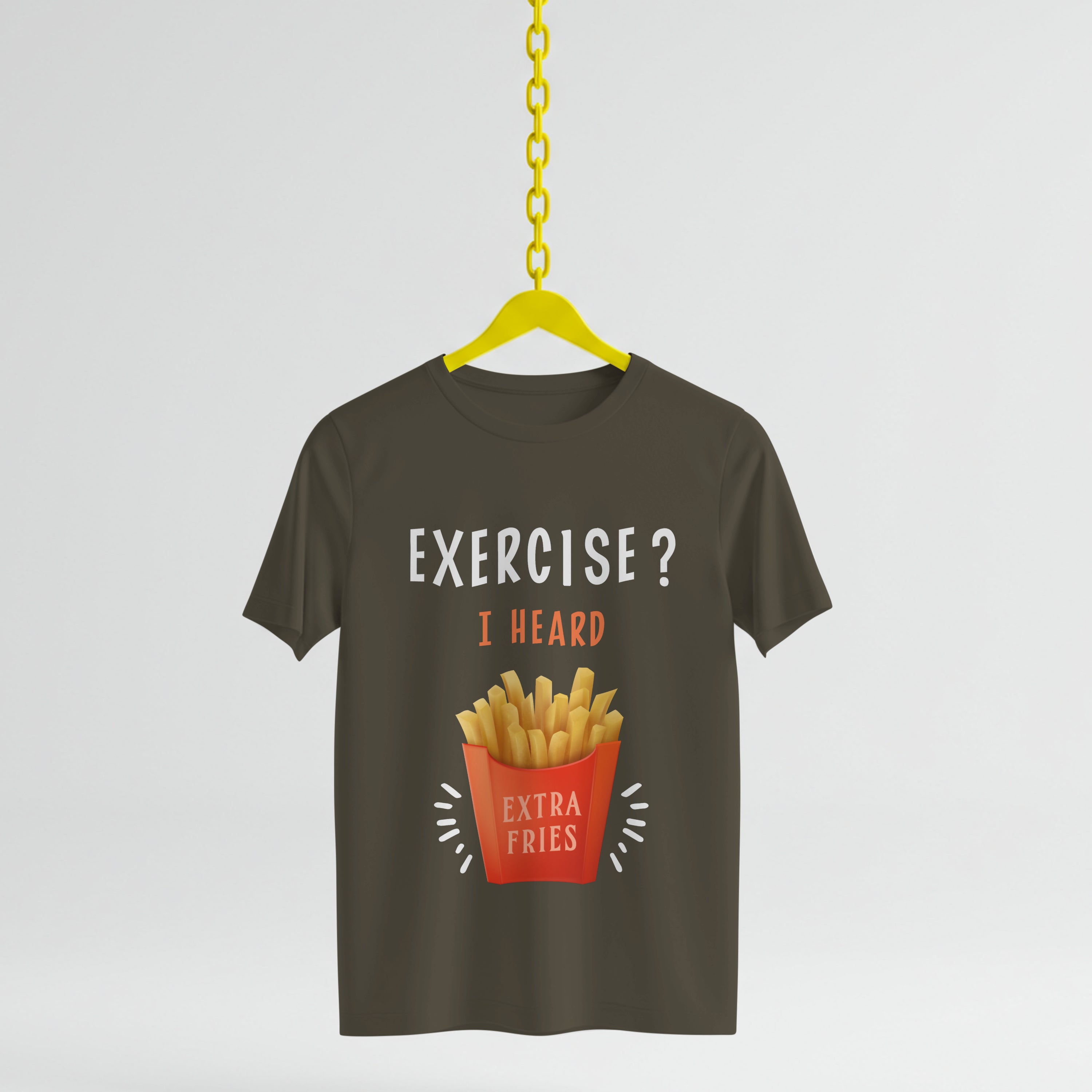 Extra Fries T-Shirt - Funny Foodie Lover Tee by RanggRiwaaz