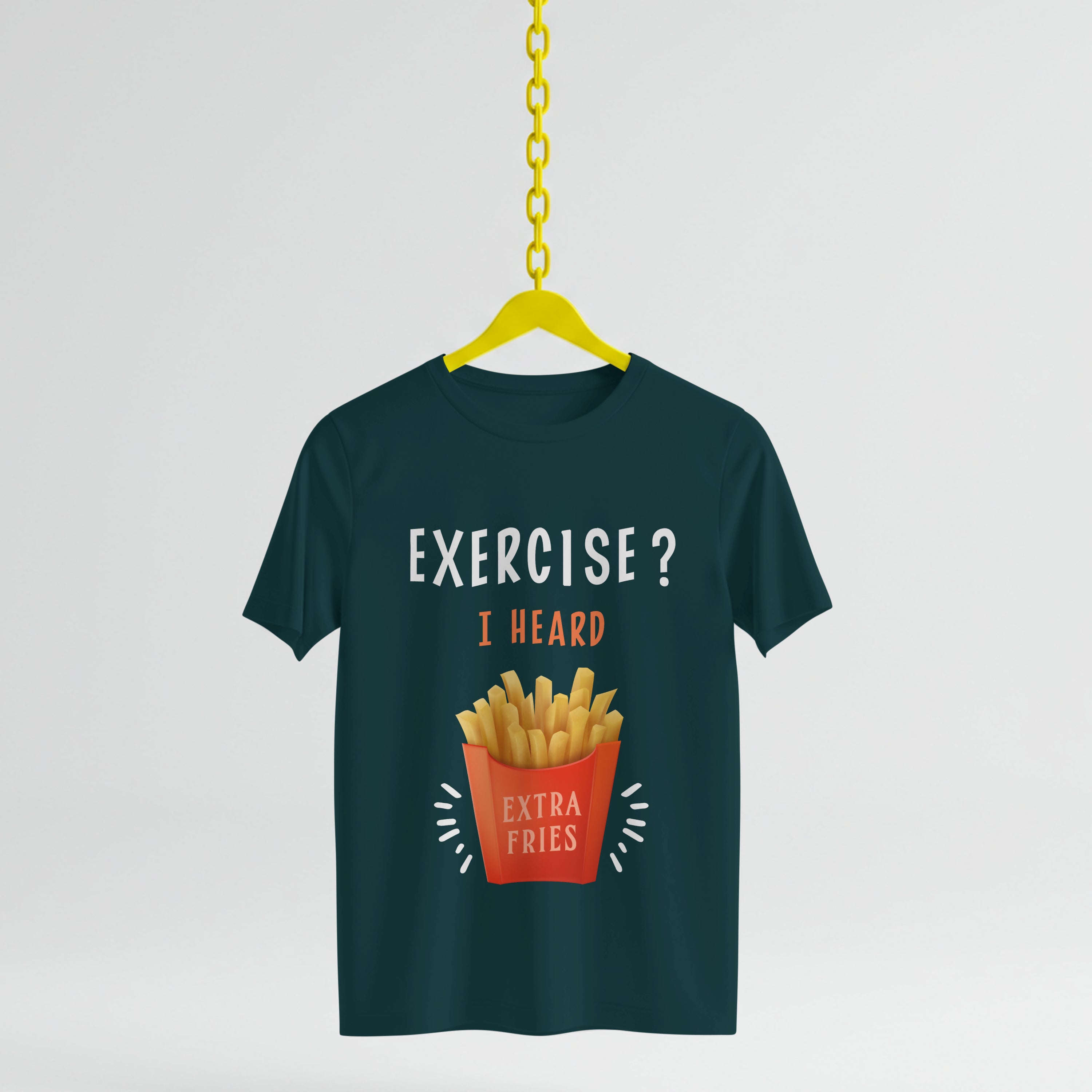 Extra Fries T-Shirt - Funny Foodie Lover Tee by RanggRiwaaz