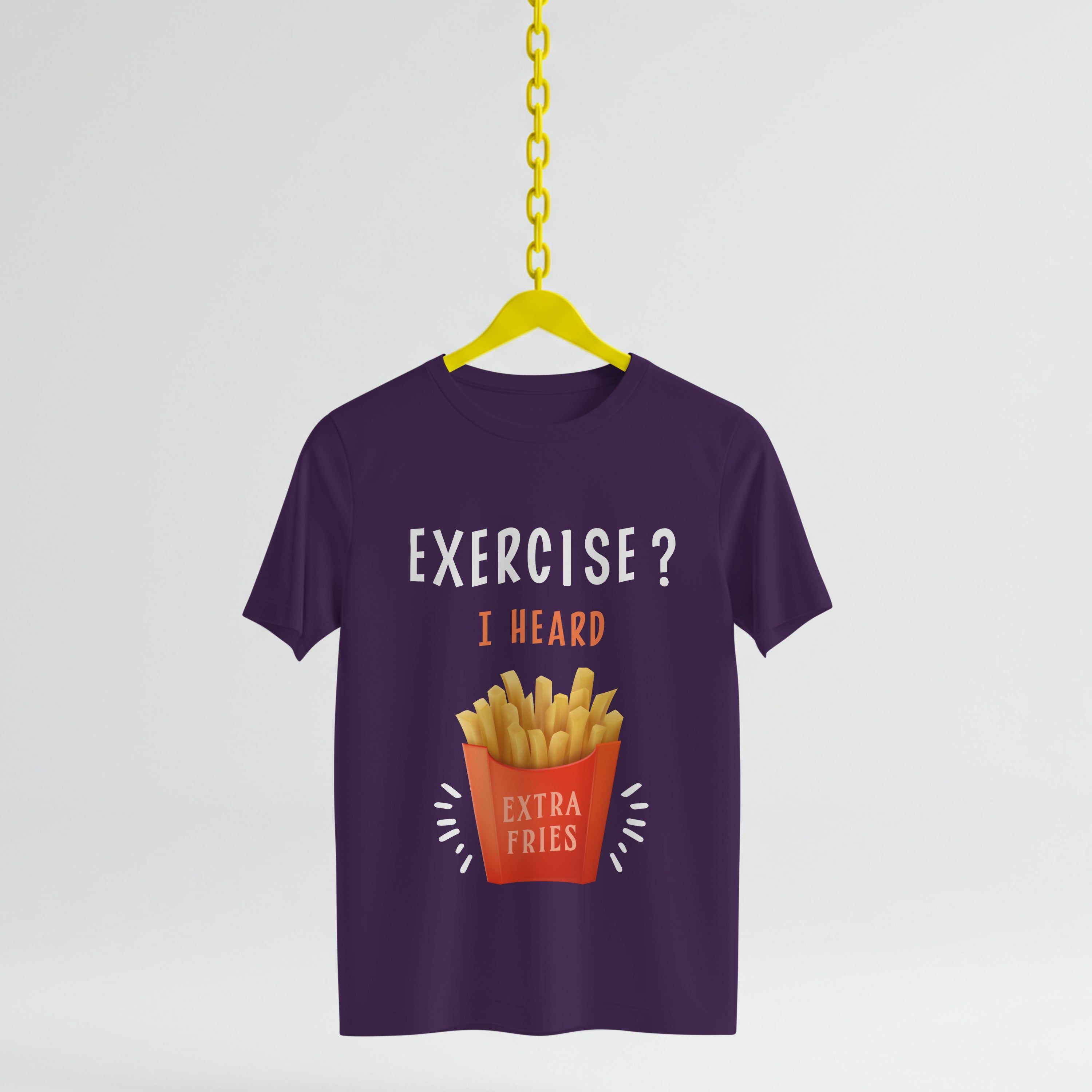 Extra Fries T-Shirt - Funny Foodie Lover Tee by RanggRiwaaz