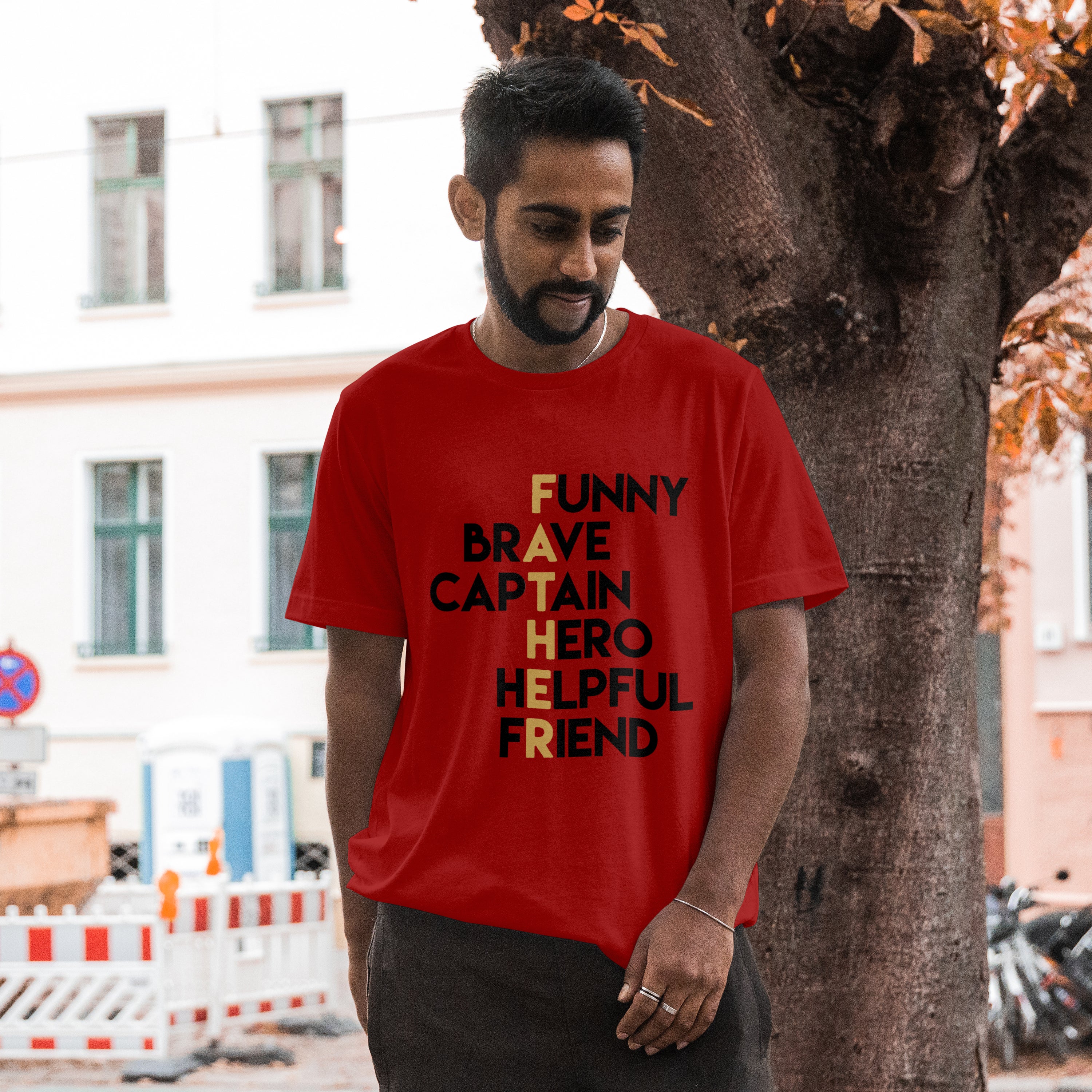 Funny Brave Father T-Shirt for Men - RanggRiwaaz Hilarious Dad Tee