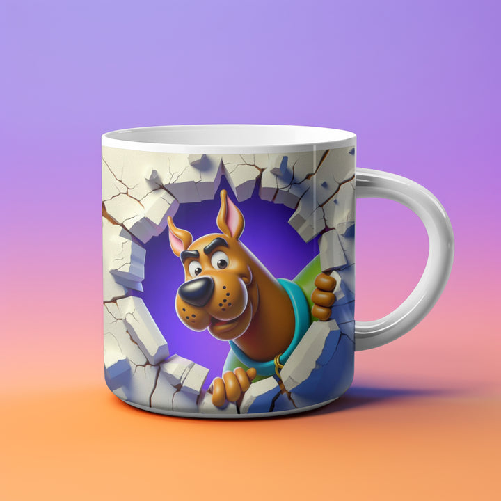 Scooby Doo 3D Ceramic Mug | Cartoon Character Coffee Cup | Collectible Drinkware