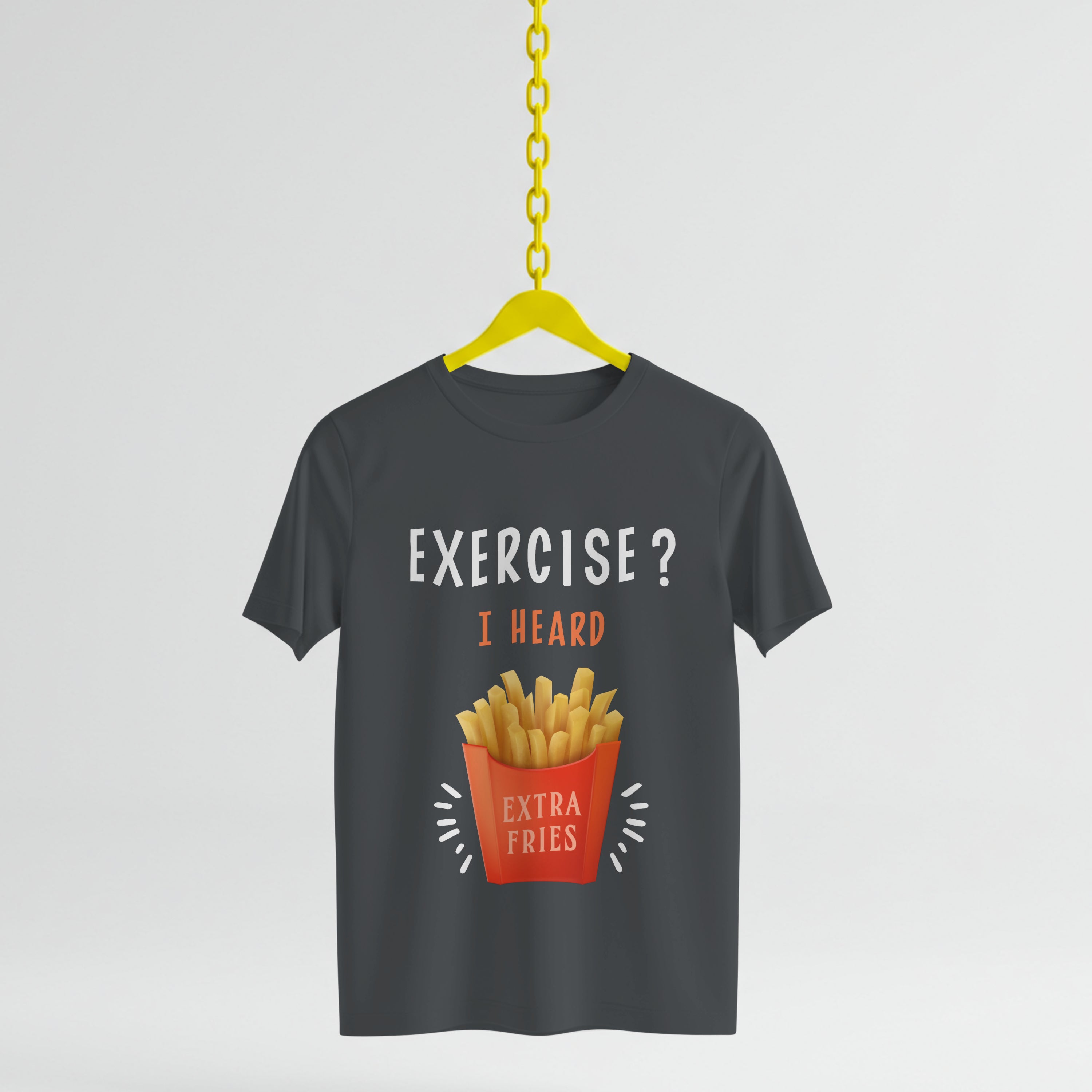 Extra Fries T-Shirt - Funny Foodie Lover Tee by RanggRiwaaz
