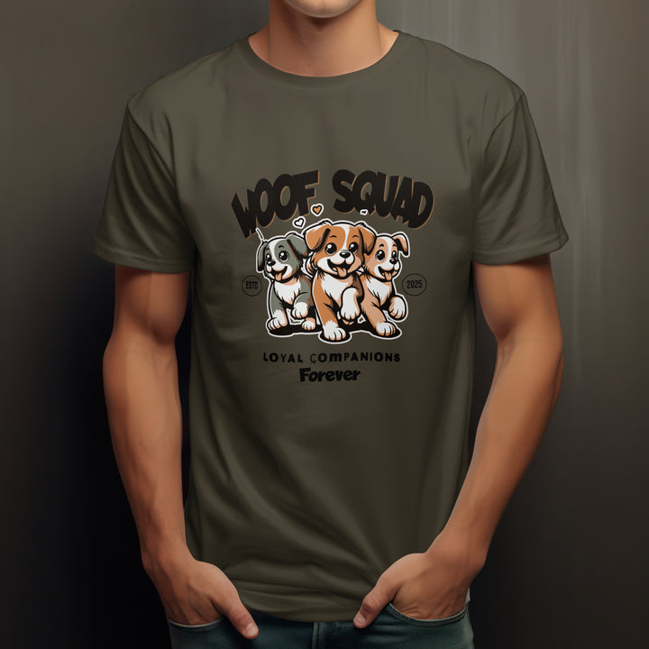 Woof Squad Forever T-Shirt - Dog Lover Graphic Tee by RanggRiwaaz