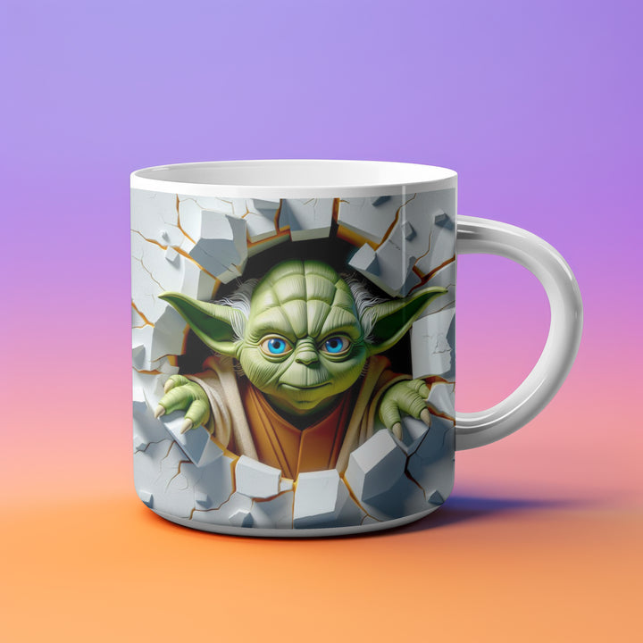 Yoda 3D Ceramic Mug | Star Wars Coffee Cup | Jedi Master Collectible