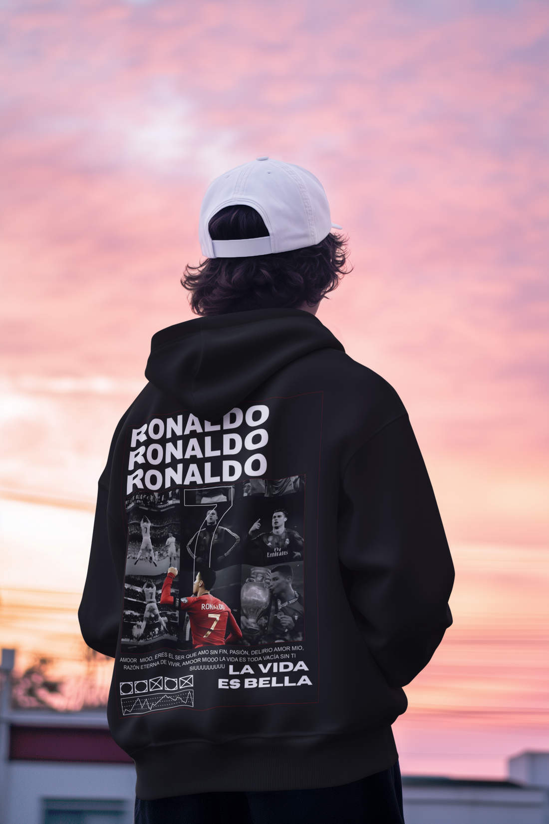 CR7 "Siuuuu" Celebration Hoodie | Portugal, Real Madrid, Juventus - Unisex Hoodie by RanggRiwaaz