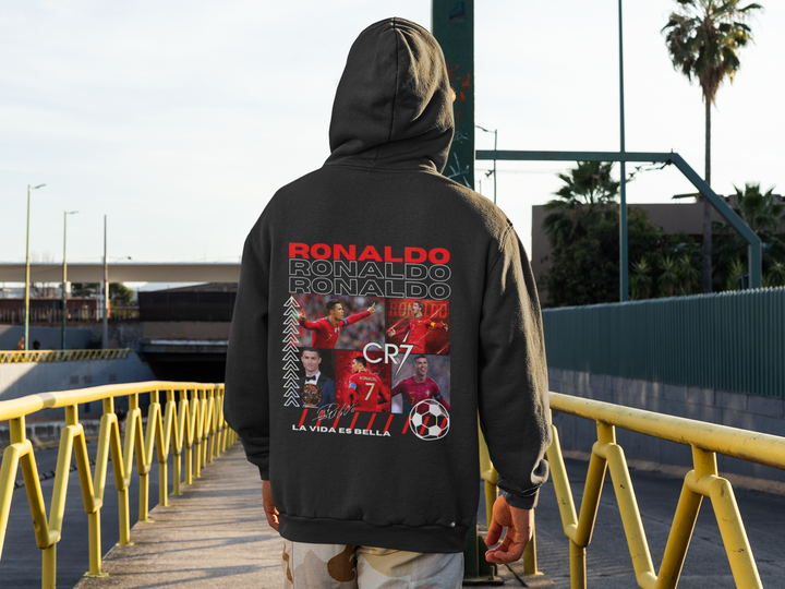 The Pride of Portugal CR7 Football Icon - Unisex Hoodie by RanggRiwaaz