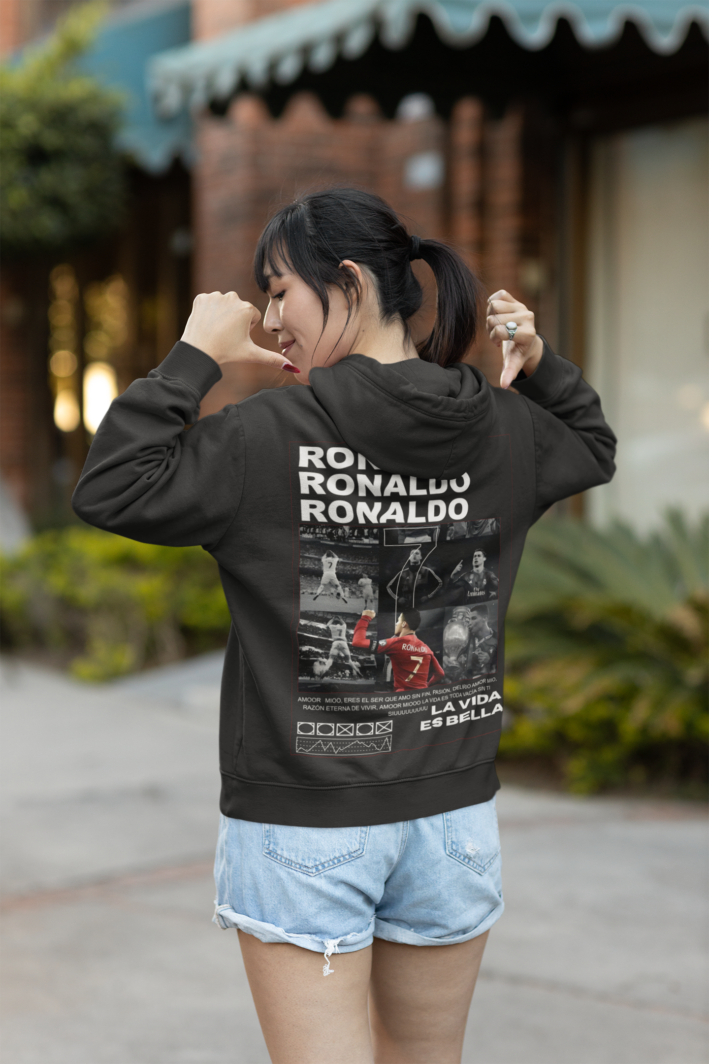 CR7 "Siuuuu" Celebration Hoodie | Portugal, Real Madrid, Juventus - Unisex Hoodie by RanggRiwaaz