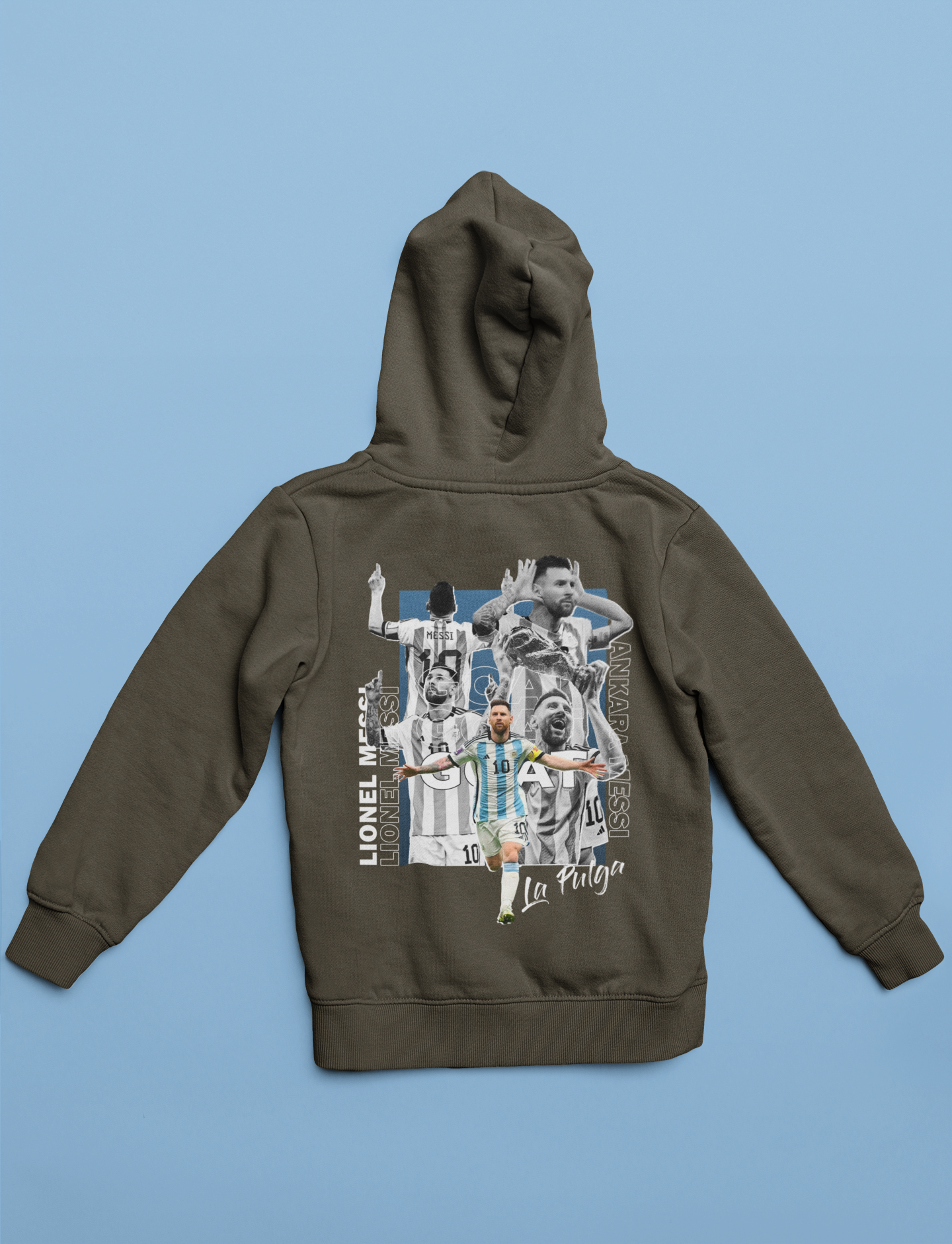 "Ankara Messi Goal Celebration" - Unisex Hoodie by RanggRiwaaz