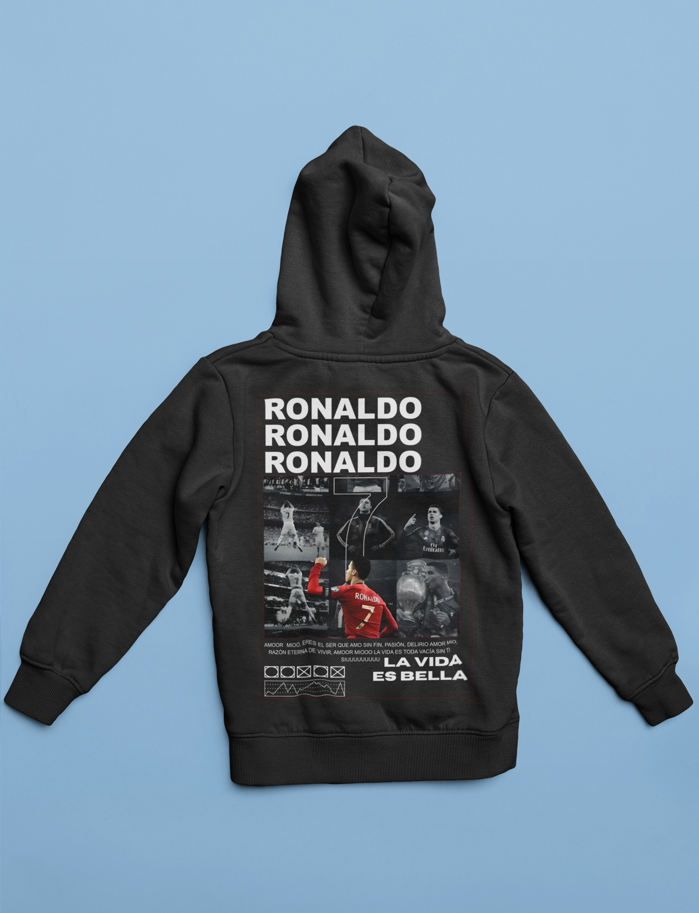 CR7 "Siuuuu" Celebration Hoodie | Portugal, Real Madrid, Juventus - Unisex Hoodie by RanggRiwaaz