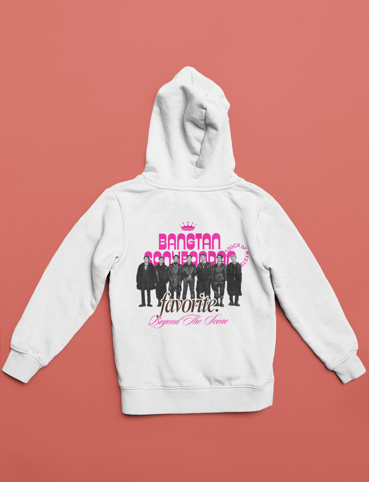 Bangtan Sonyeondan Group Hoodie | Beyond The Scene BTS Merch | K-POP Unisex Pullover Hoodie by RanggRiwaaz