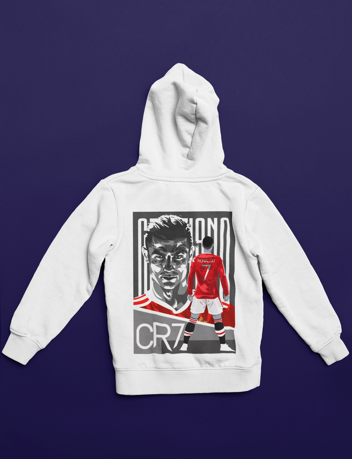 Manchester United CR7 Legend #7 Hoodie | Ronaldo Red Devils - Unisex Hoodie by RanggRiwaaz