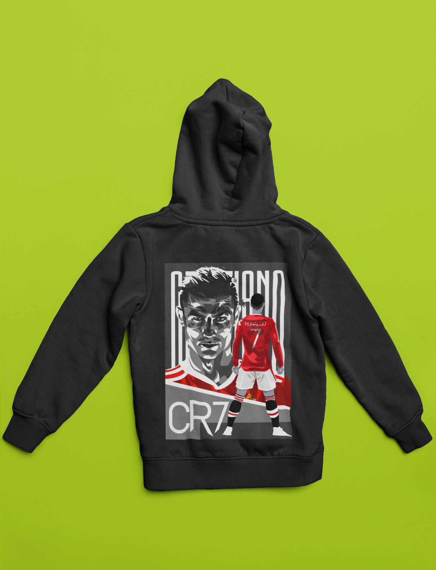 Manchester United CR7 Legend #7 Hoodie | Ronaldo Red Devils - Unisex Hoodie by RanggRiwaaz