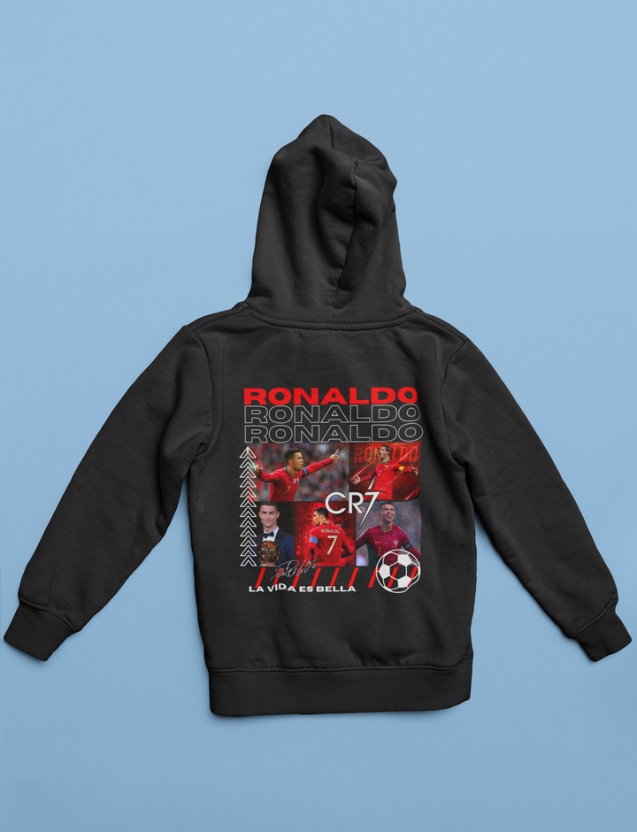 The Pride of Portugal CR7 Football Icon - Unisex Hoodie by RanggRiwaaz