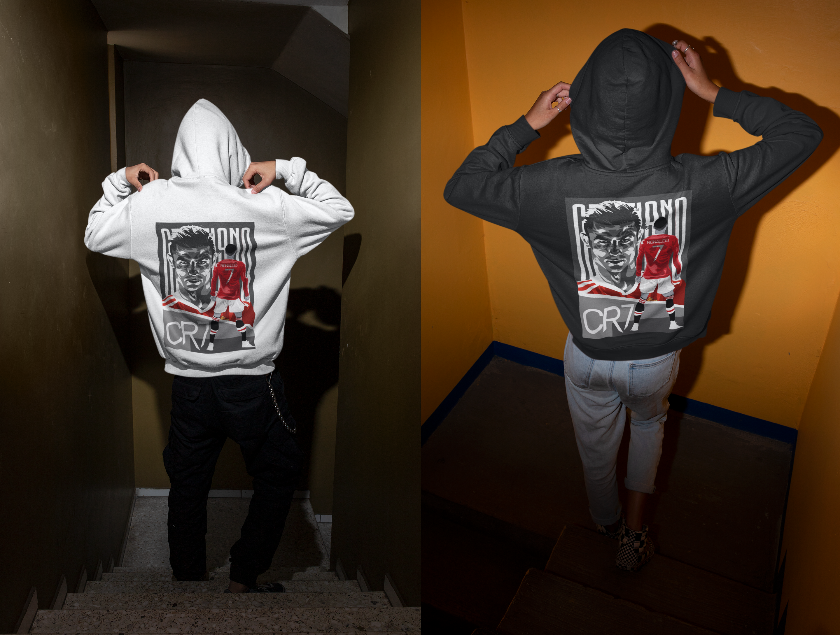 Manchester United CR7 Legend #7 Hoodie | Ronaldo Red Devils - Unisex Hoodie by RanggRiwaaz