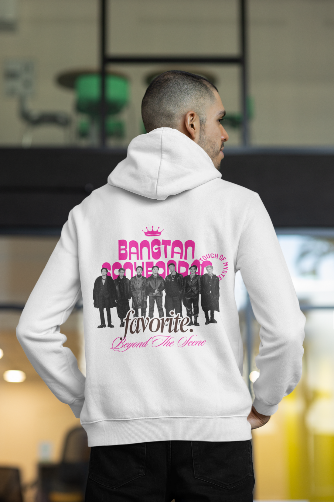 Bangtan Sonyeondan Group Hoodie | Beyond The Scene BTS Merch | K-POP Unisex Pullover Hoodie by RanggRiwaaz