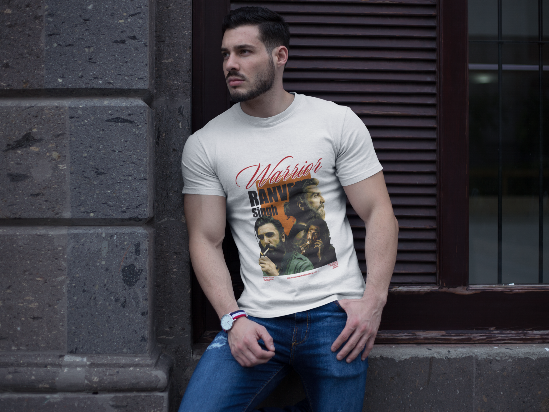 Ranveer Singh Hamza Dhurandhar  – Warrior Edition High-Quality Graphic Tee by RanggRiwaaz