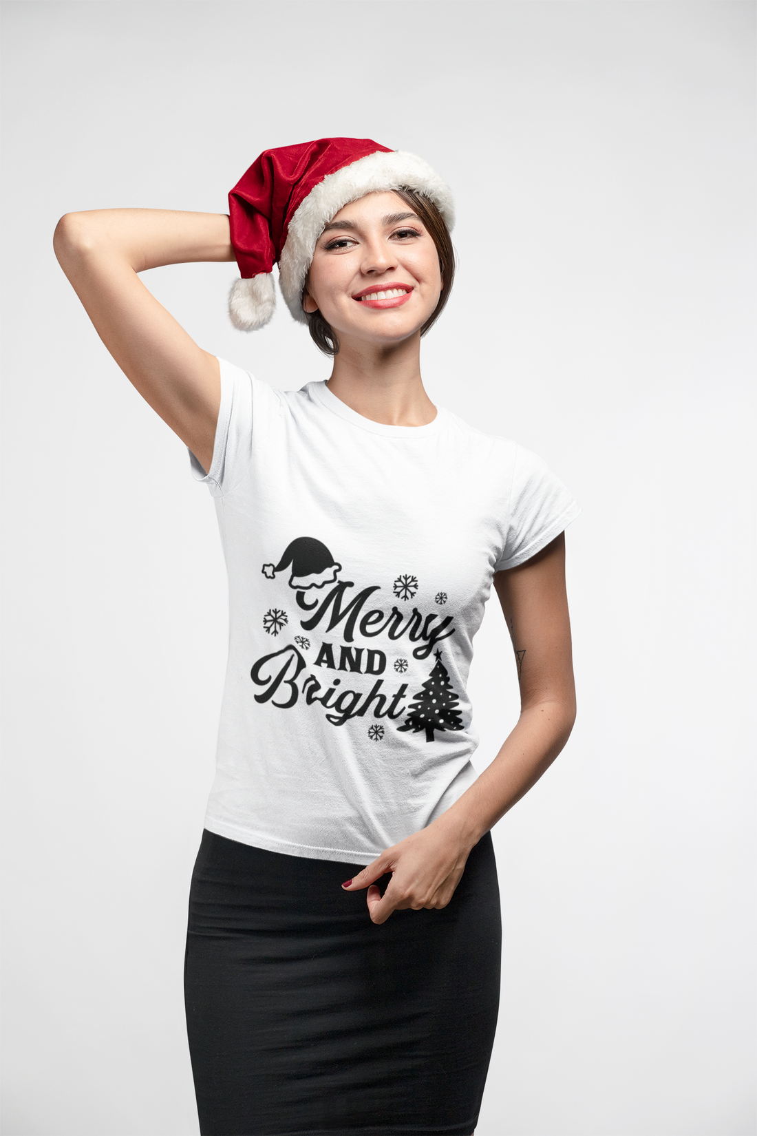 "Merry & Bright Christmas" T-Shirt - Festive Holiday Family Apparel, Christmas Eve/Christmas celebration by RanggRiwaaz