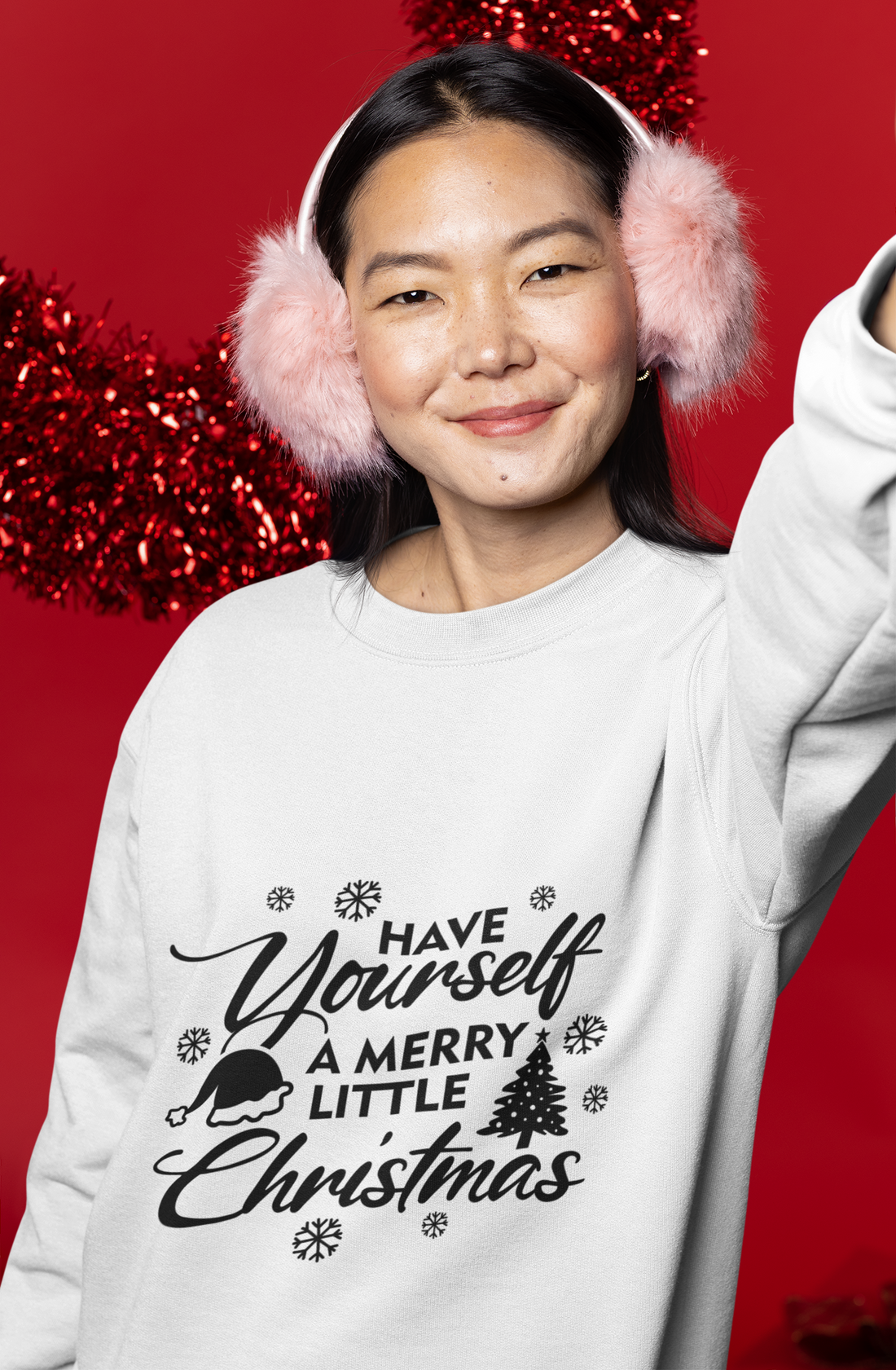 "Have Yourself a Merry Little Christmas" - Unisex Sweatshirt for Christmas Eve/Christmas Celebration by RanggRiwaaz