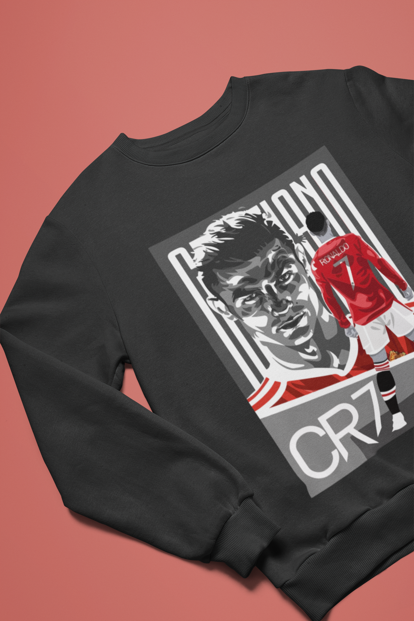 Cristiano Ronaldo CR7 Red Devil - Manchester United Style #7 - Unisex Sweatshirt by RanggRiwaaz