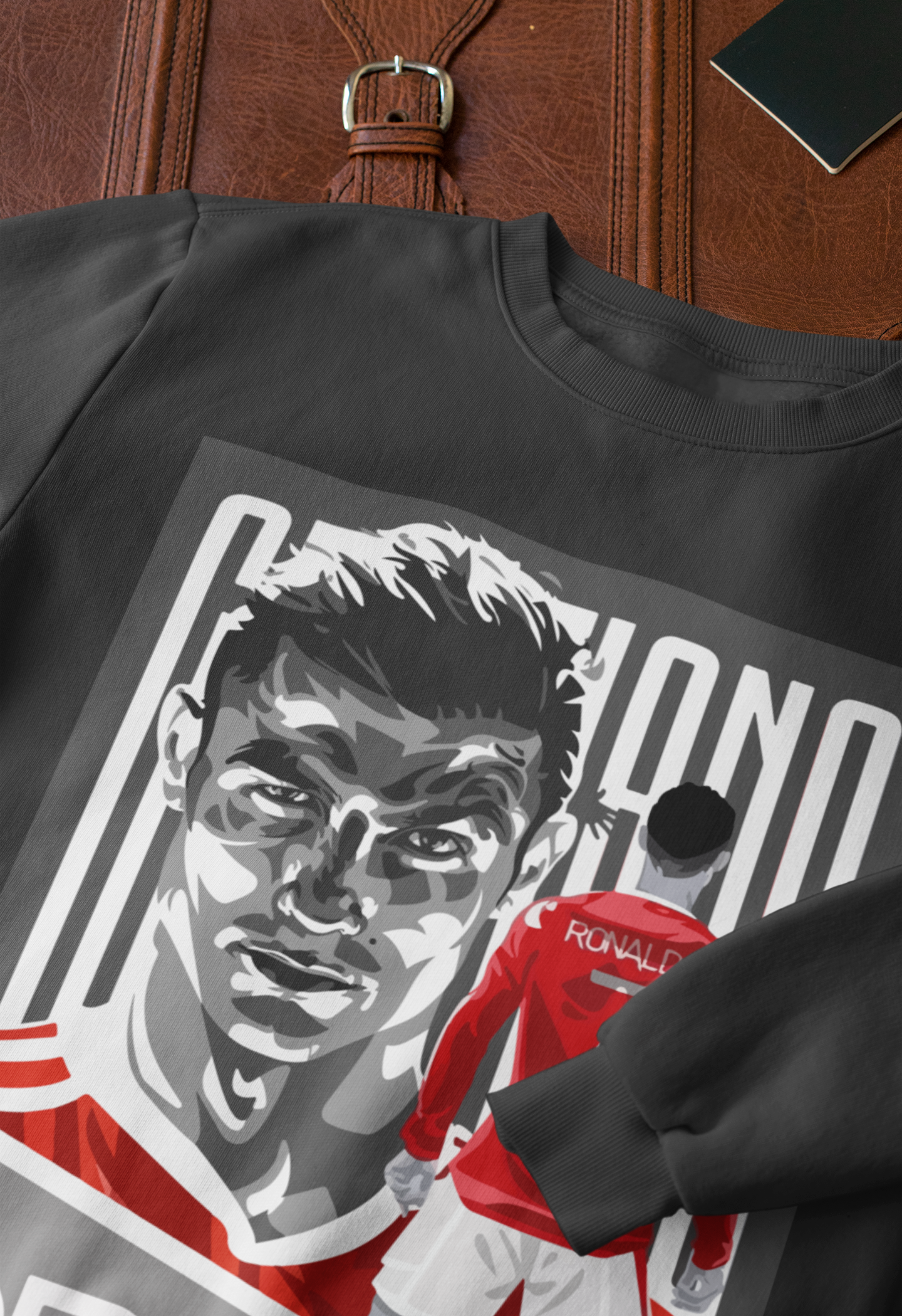 Cristiano Ronaldo CR7 Red Devil - Manchester United Style #7 - Unisex Sweatshirt by RanggRiwaaz
