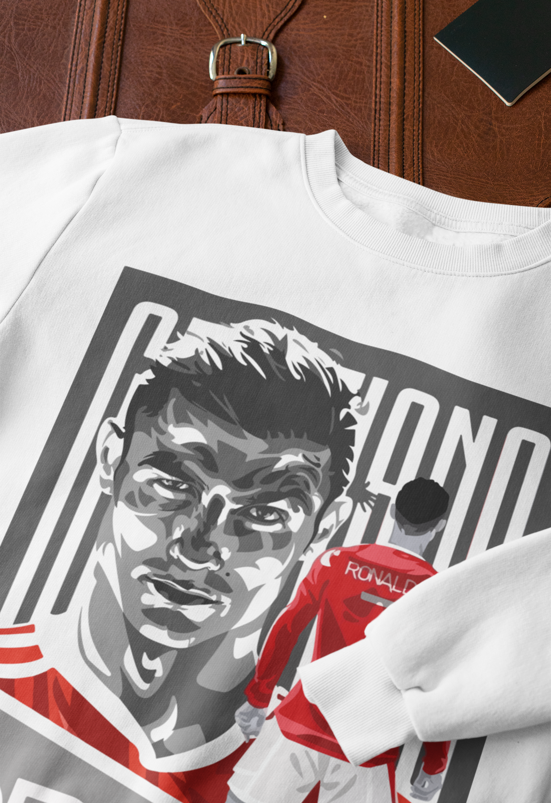 Cristiano Ronaldo CR7 Red Devil - Manchester United Style #7 - Unisex Sweatshirt by RanggRiwaaz