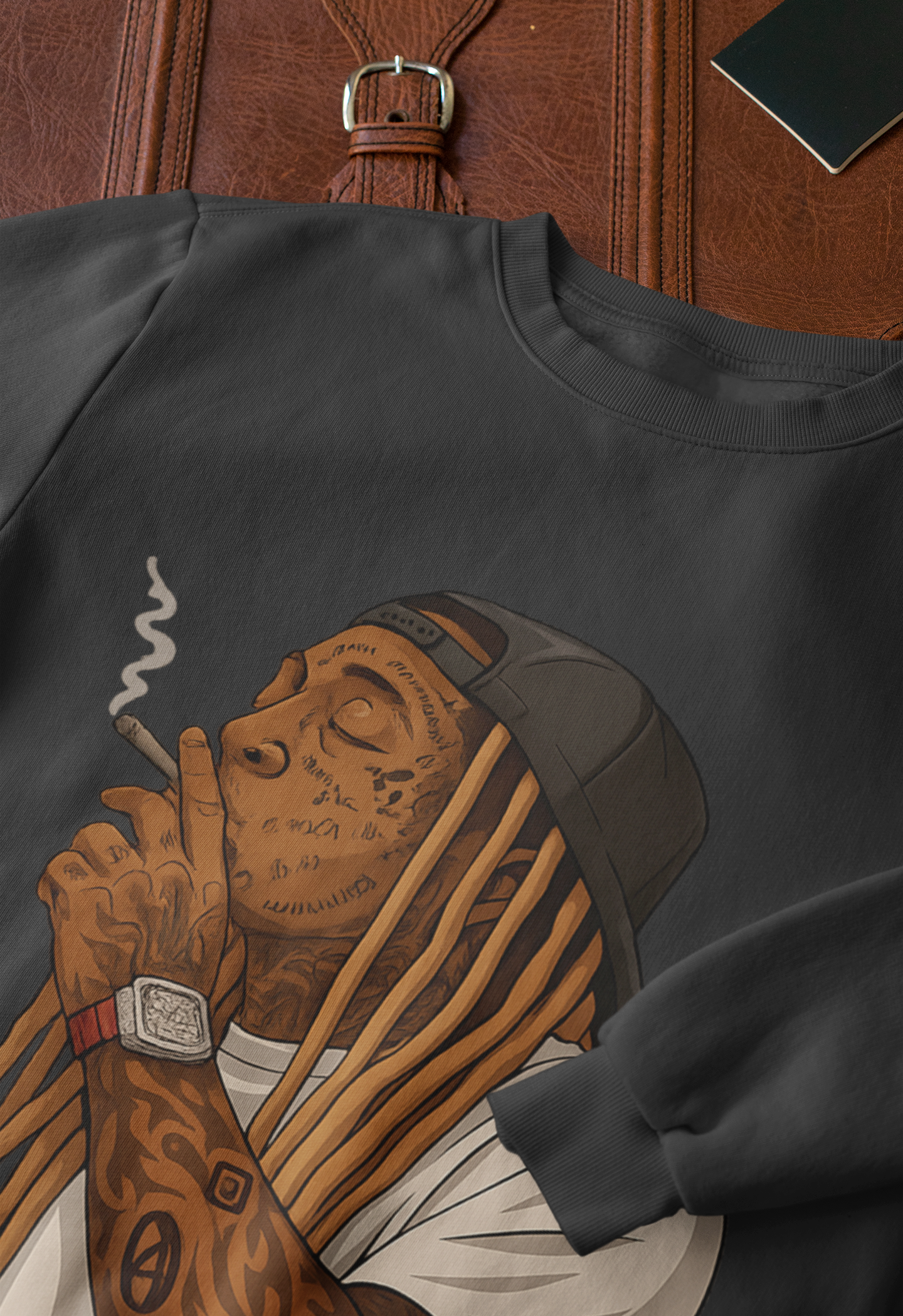 Lil Wayne Graphic Sweatshirt | Hip Hop Legend | Weezy Rap Merch | Streetstyle Unisex Sweatshirt by RanggRiwaaz