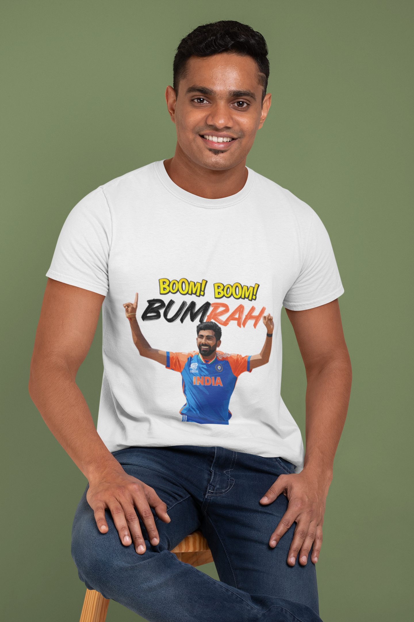 Boom Boom Bumrah | Jasprit Bumrah | Unisex T-Shirt by RanggRiwaaz