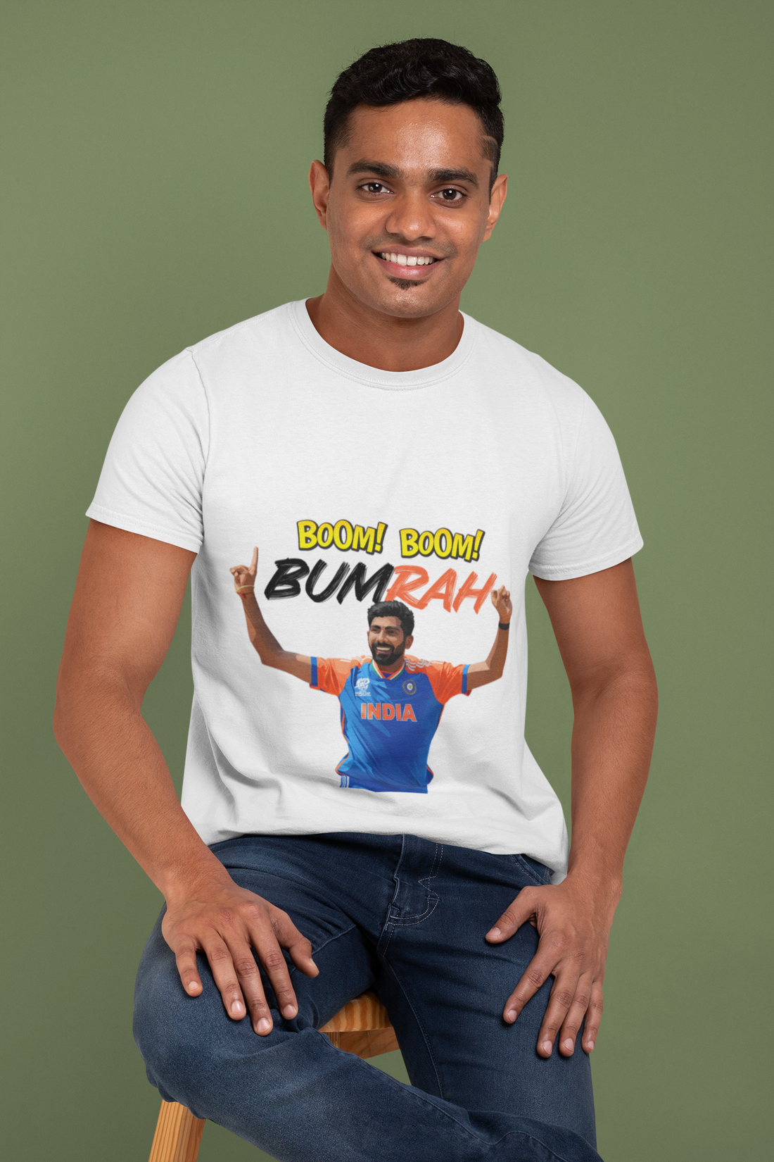 Boom Boom Bumrah | Jasprit Bumrah | Unisex T-Shirt by RanggRiwaaz