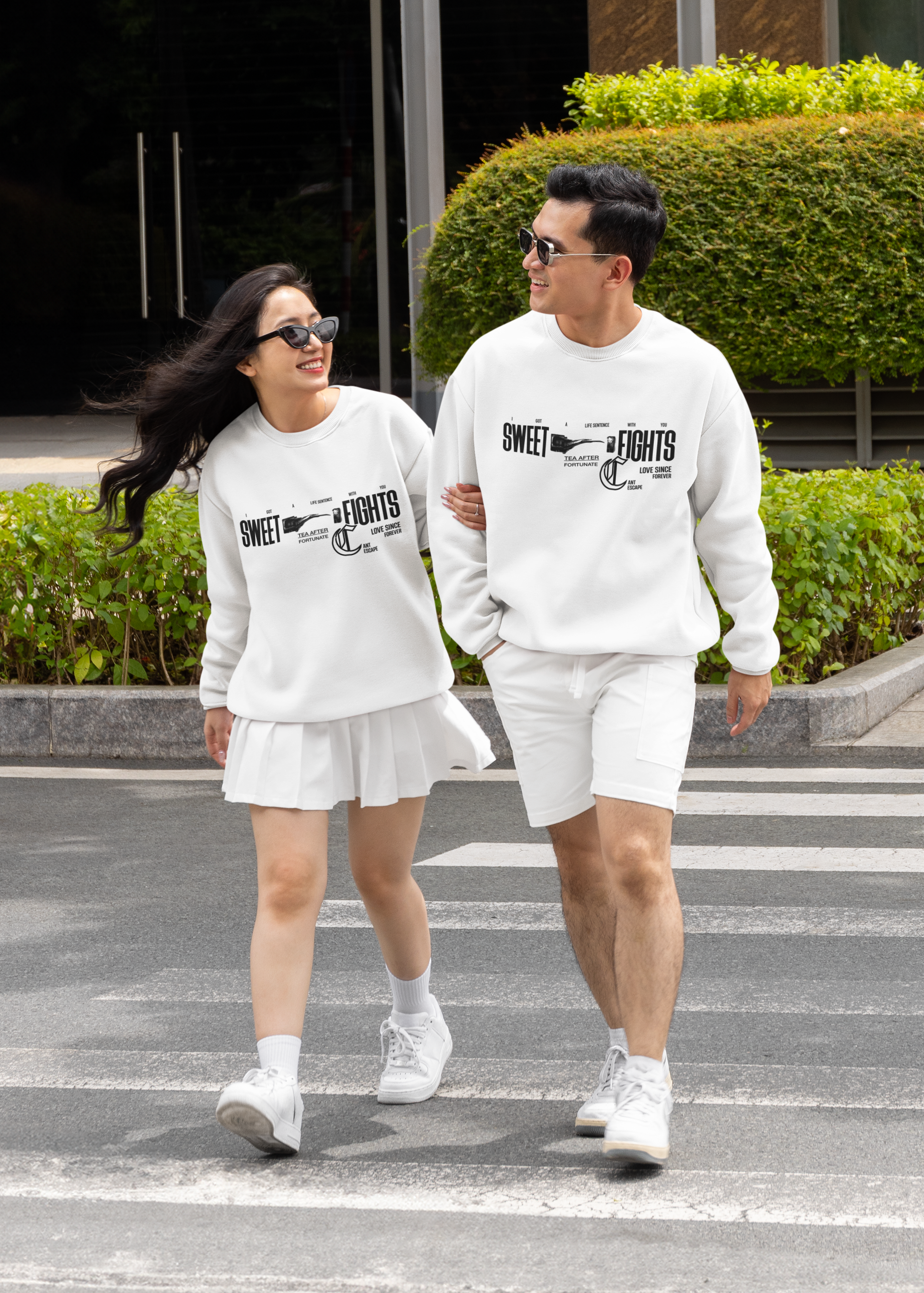 Our "Sweet Fights" - Funny Anniversary Sweatshirt Gift for Husband & Wife by RanggRiwaaz