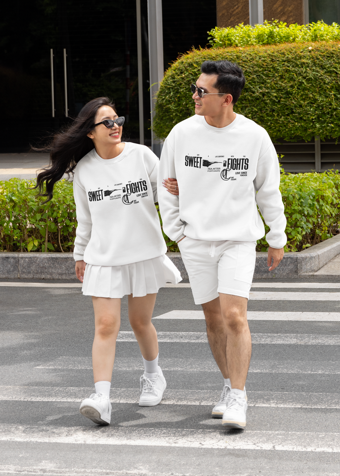 Our "Sweet Fights" - Funny Anniversary Sweatshirt Gift for Husband & Wife by RanggRiwaaz
